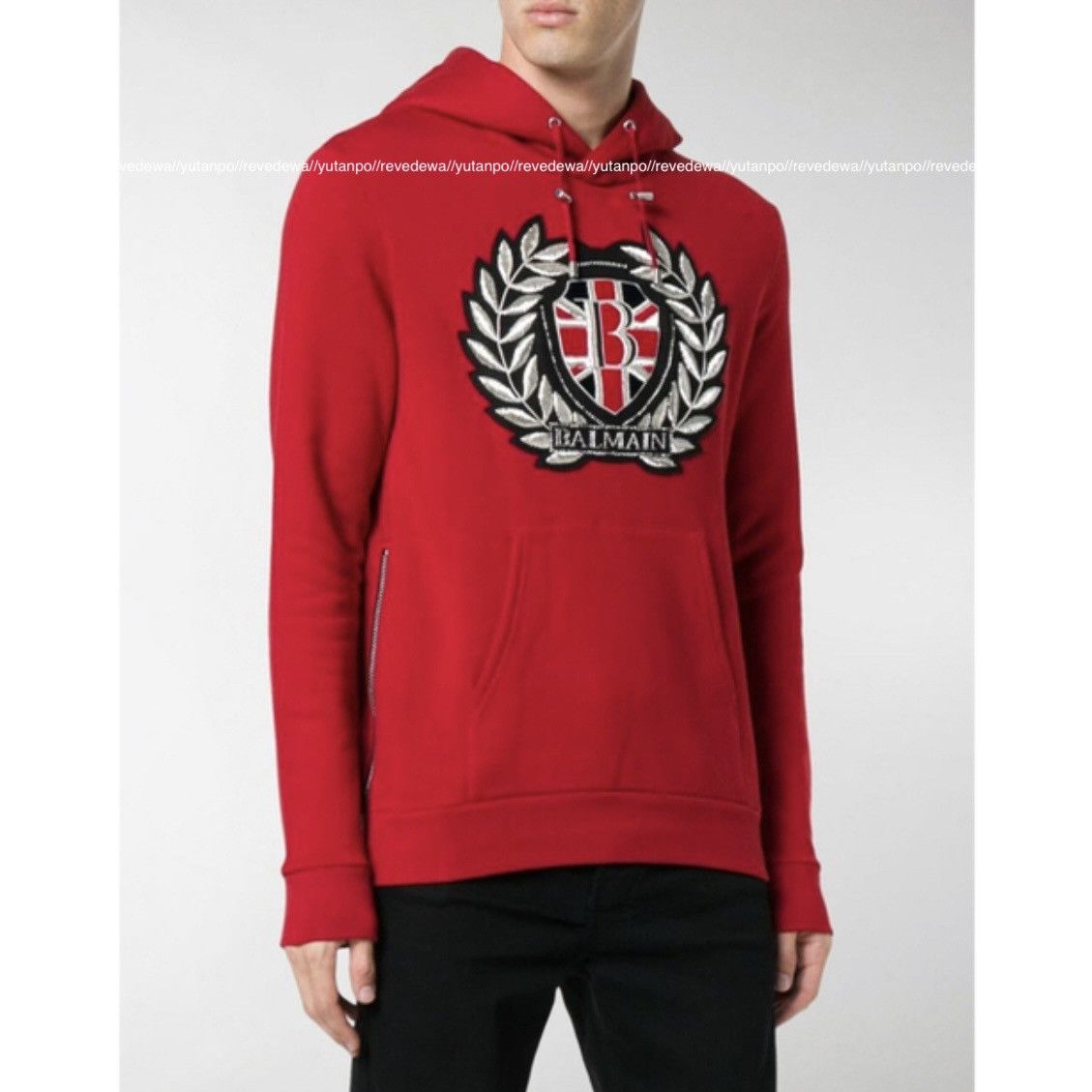 Balmain Balmain Homme Emblem Side Zip Hoodie Pullover Size US L / EU 52-54 / 3 - 12 Thumbnail