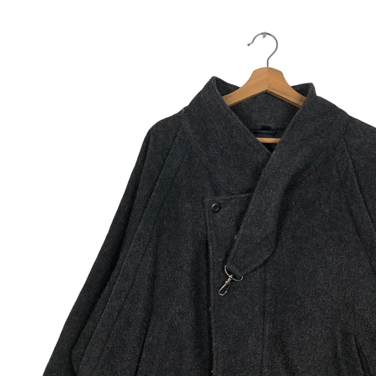 Vintage 🔥VINTAGE WOOL BOMBER JACKET BONDAGE HIDDEN COLLAR BIKER Size US M / EU 48-50 / 2 - 9 Thumbnail