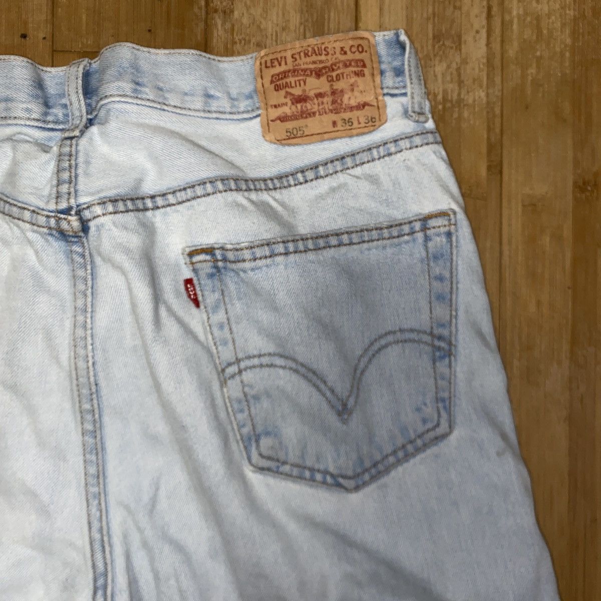Levi's Vintage Levi Light Wash Jorts Size US 36 / EU 52 - 2 Thumbnail