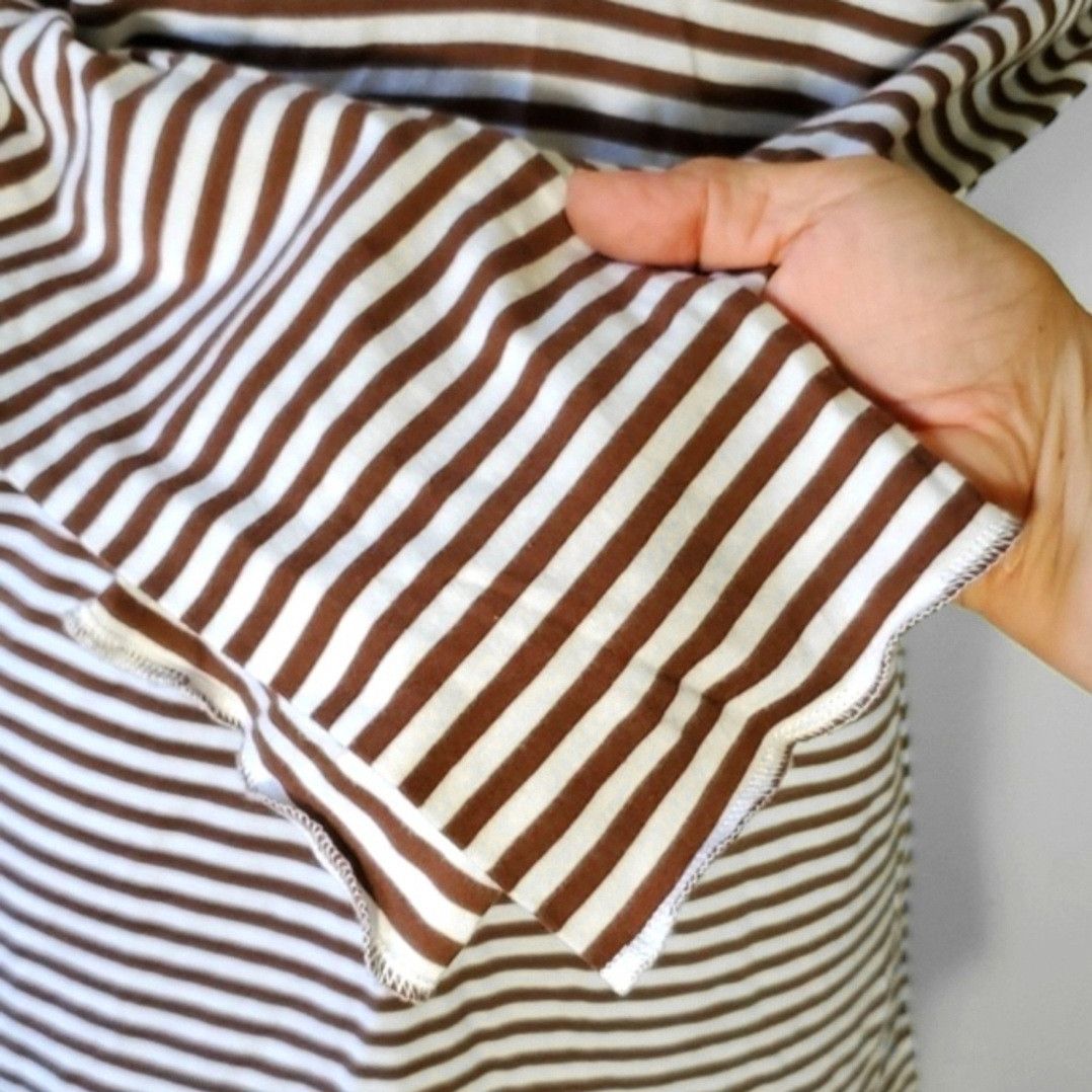 Izod Izod Size M Top Long Sleeve T-Shirt Stripe Brown White Hood Size M / US 6-8 / IT 42-44 - 6 Thumbnail