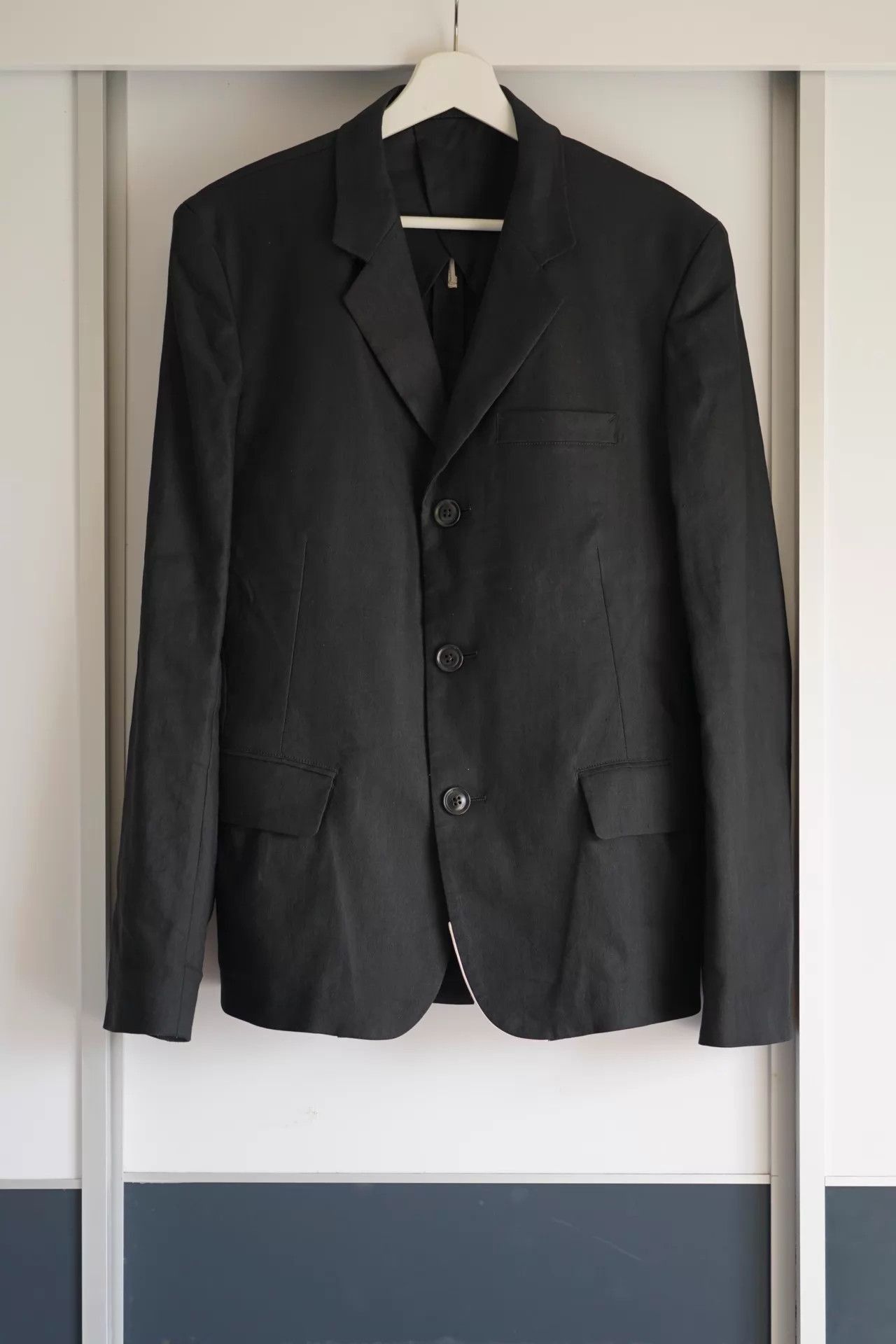 Yohji Yamamoto Black Single-Breasted Blazer Size L Size US L / EU 52-54 / 3 - 1 Thumbnail