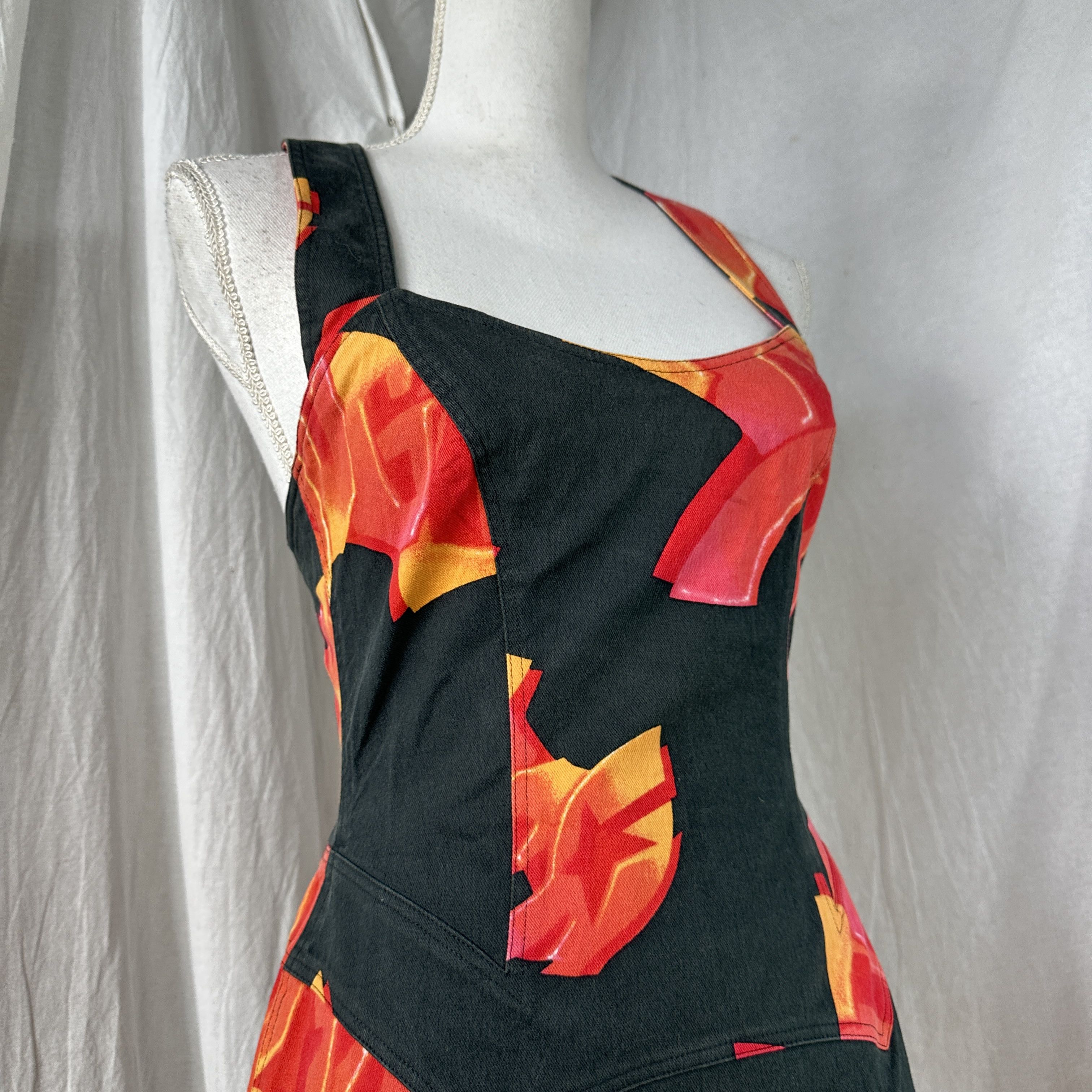 Mugler × Vintage Vintage Casual Streetwear Mugler Graffiti Dress 00s Size S / US 4 / IT 40 - 7 Thumbnail
