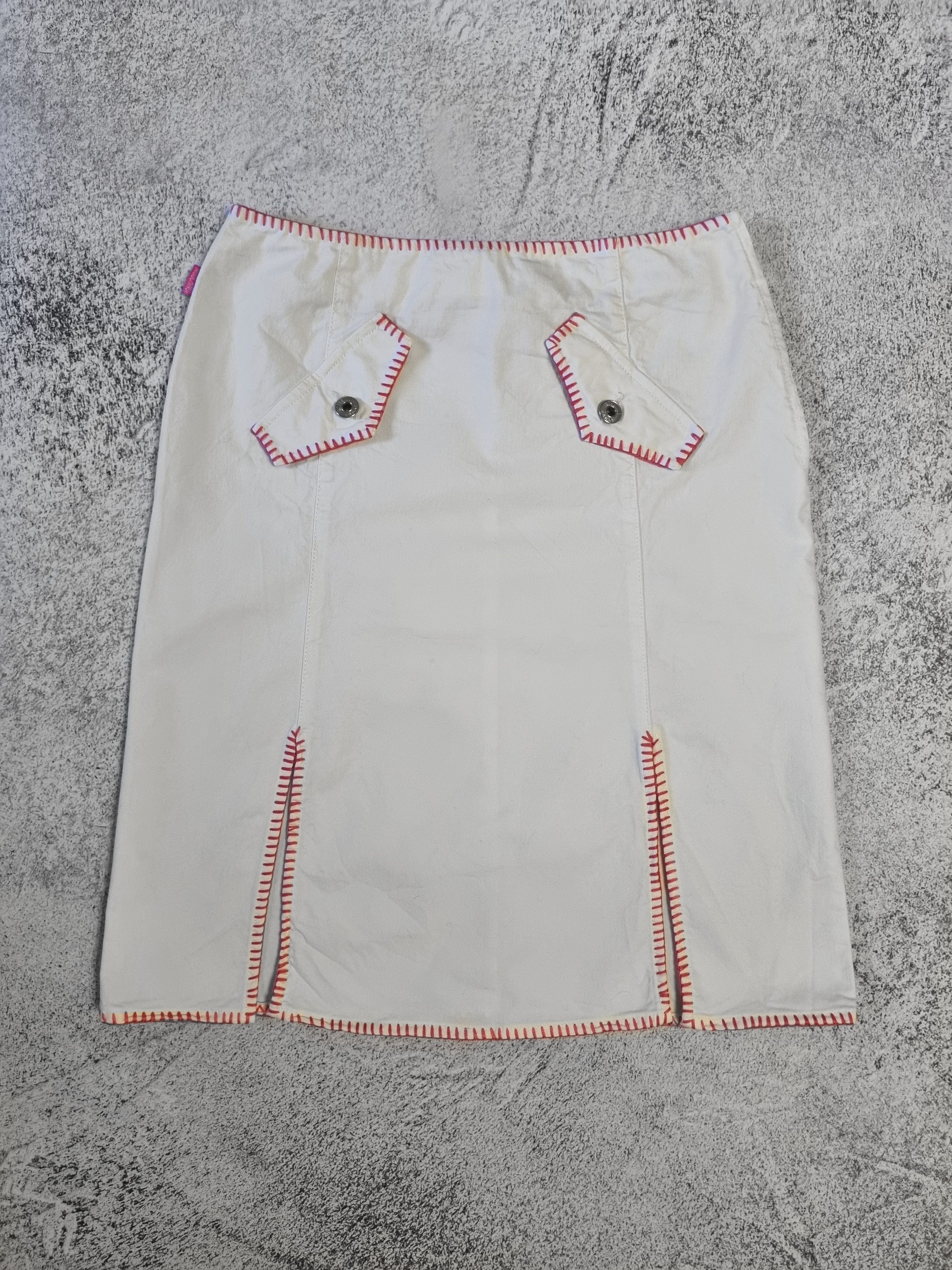 Moschino × Vintage Vintage Moschino Jeans Y2K Midi Skirt Size 30" / US 8 / IT 44 - 1 Thumbnail