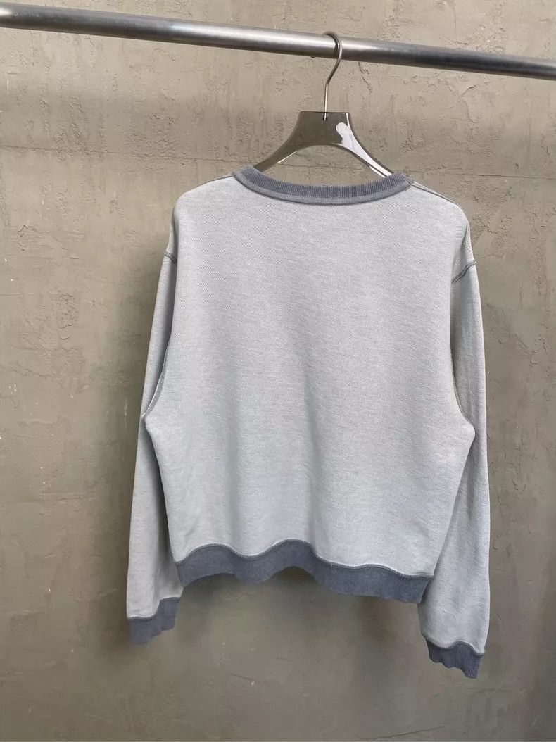 Loewe loewe Gray reverse embroidered logo round-neck sweatshirt 2 Size US M / EU 48-50 / 2 - 2 Thumbnail