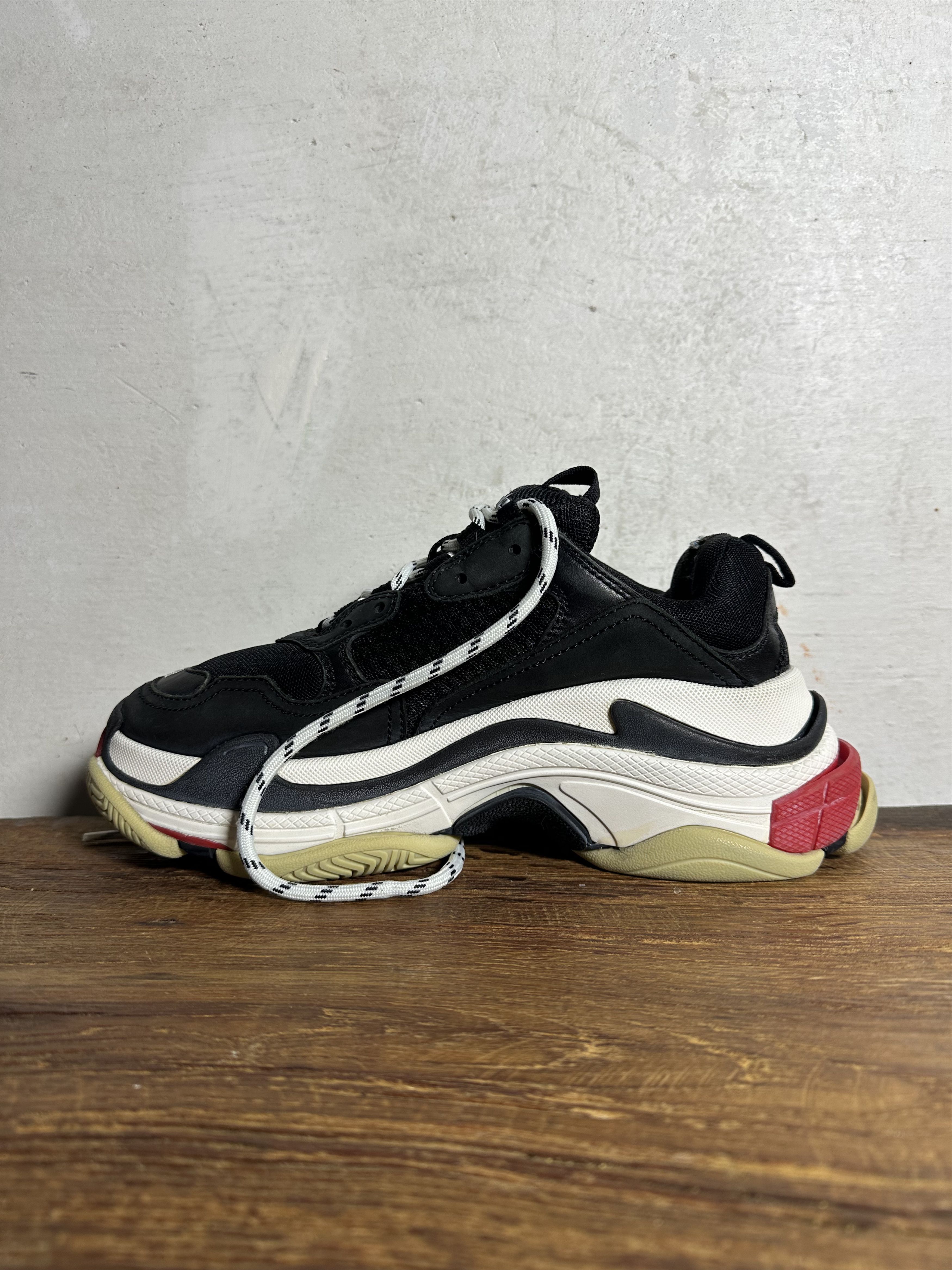 Balenciaga Balenciaga Triple S Black Red White Size US 8 / IT 38 - 3 Thumbnail