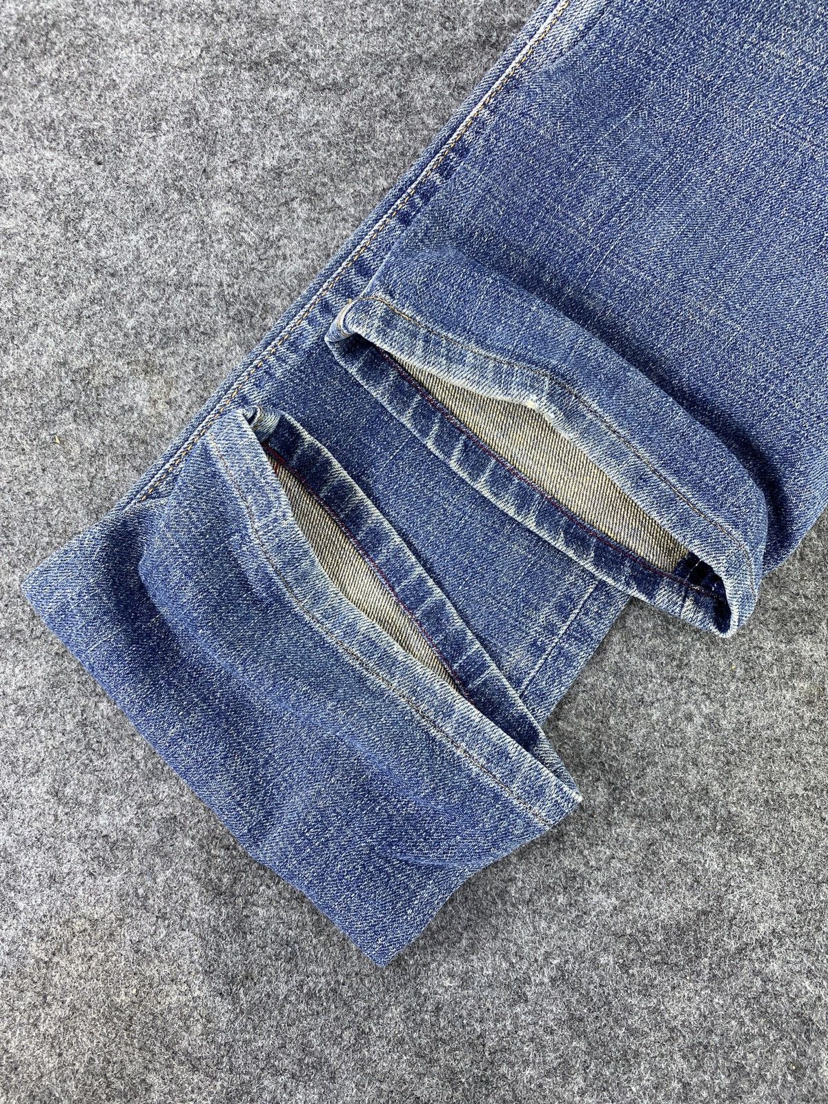 Japanese Brand Bobson Queen Low Blue Wash Jeans - J1125 Size 27" / US 4 / IT 40 - 14 Thumbnail