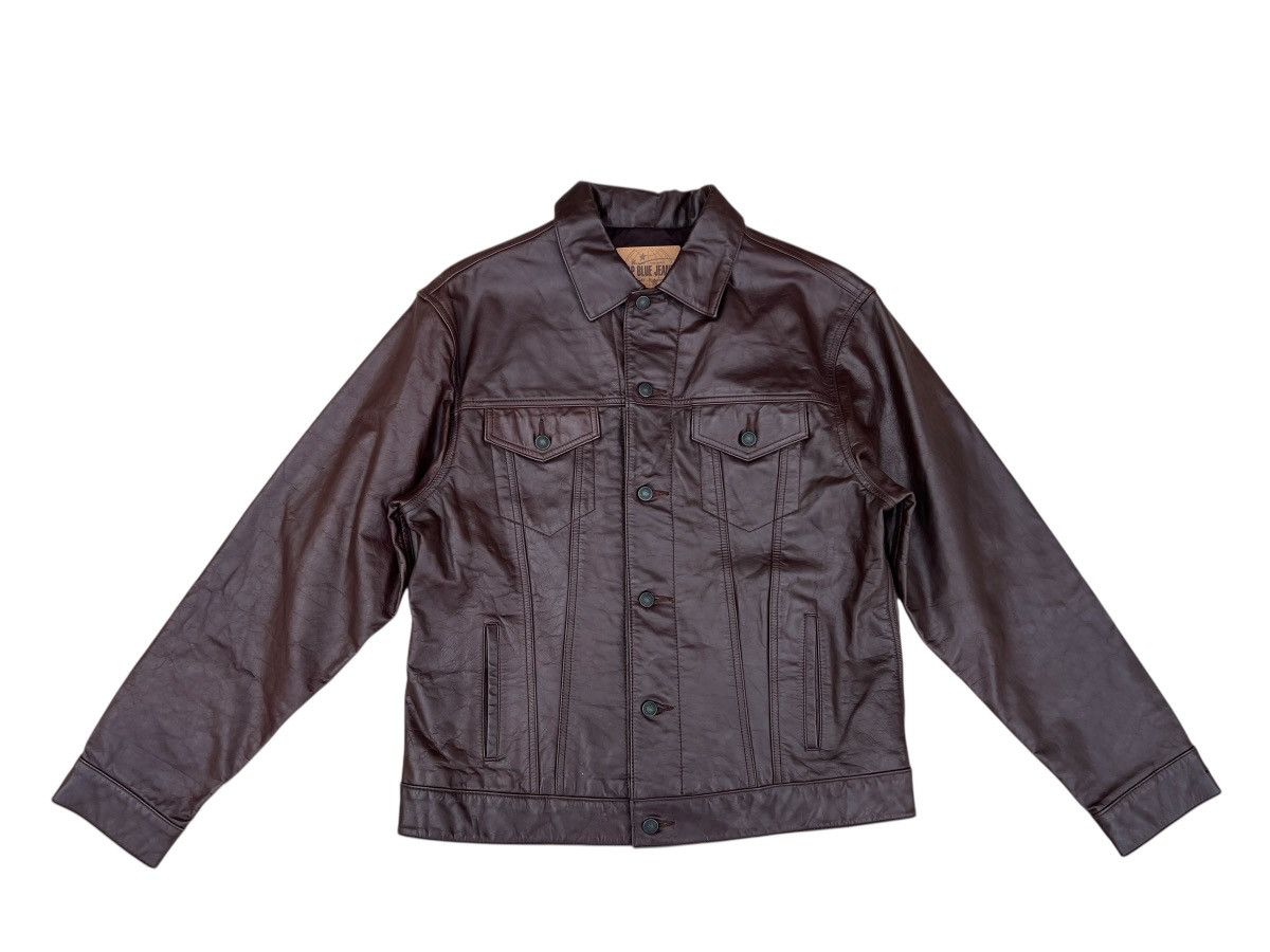 Vintage 90s GAP Type 3 Trucker Leather Jacket