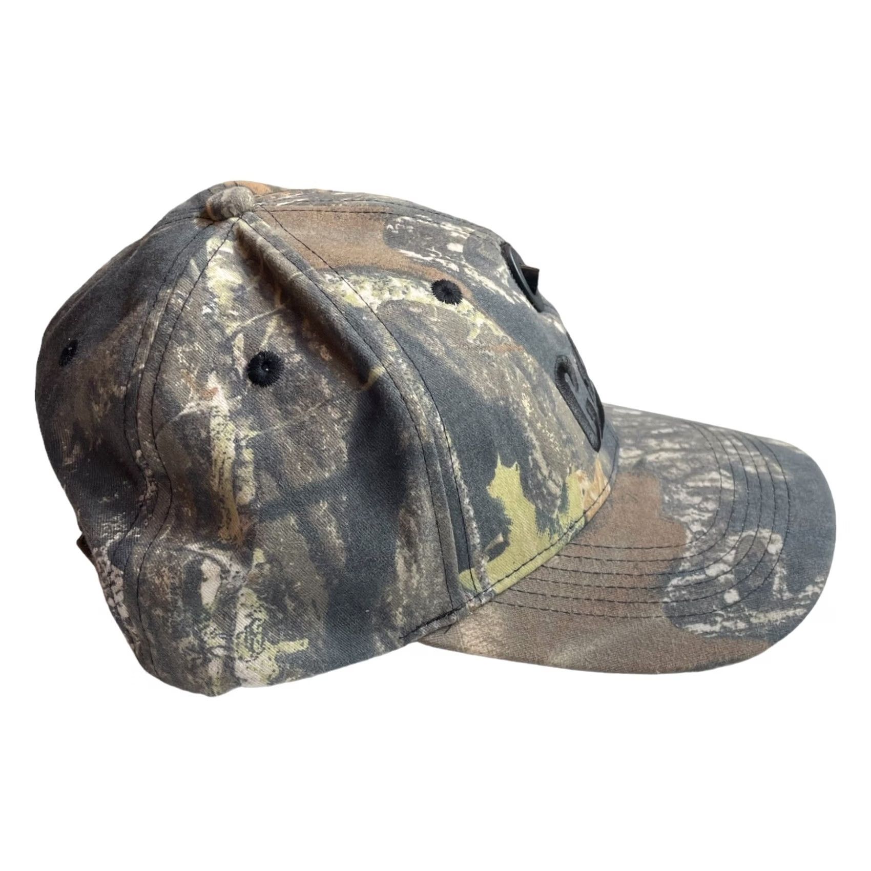 Vintage VINTAGE Catapillar Rare Baseball Hat Cap W/Built In Flashlight Green Camouflaged Men's Size ONE SIZE - 4 Thumbnail
