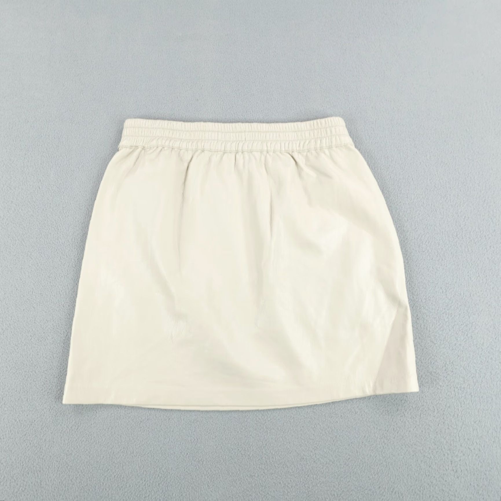Vintage Babaton Skirt Womens XS Cream Mini Elastic Waist Pockets Short City Preppy Womens Size 26" / US 2 / IT 38 - 4 Thumbnail