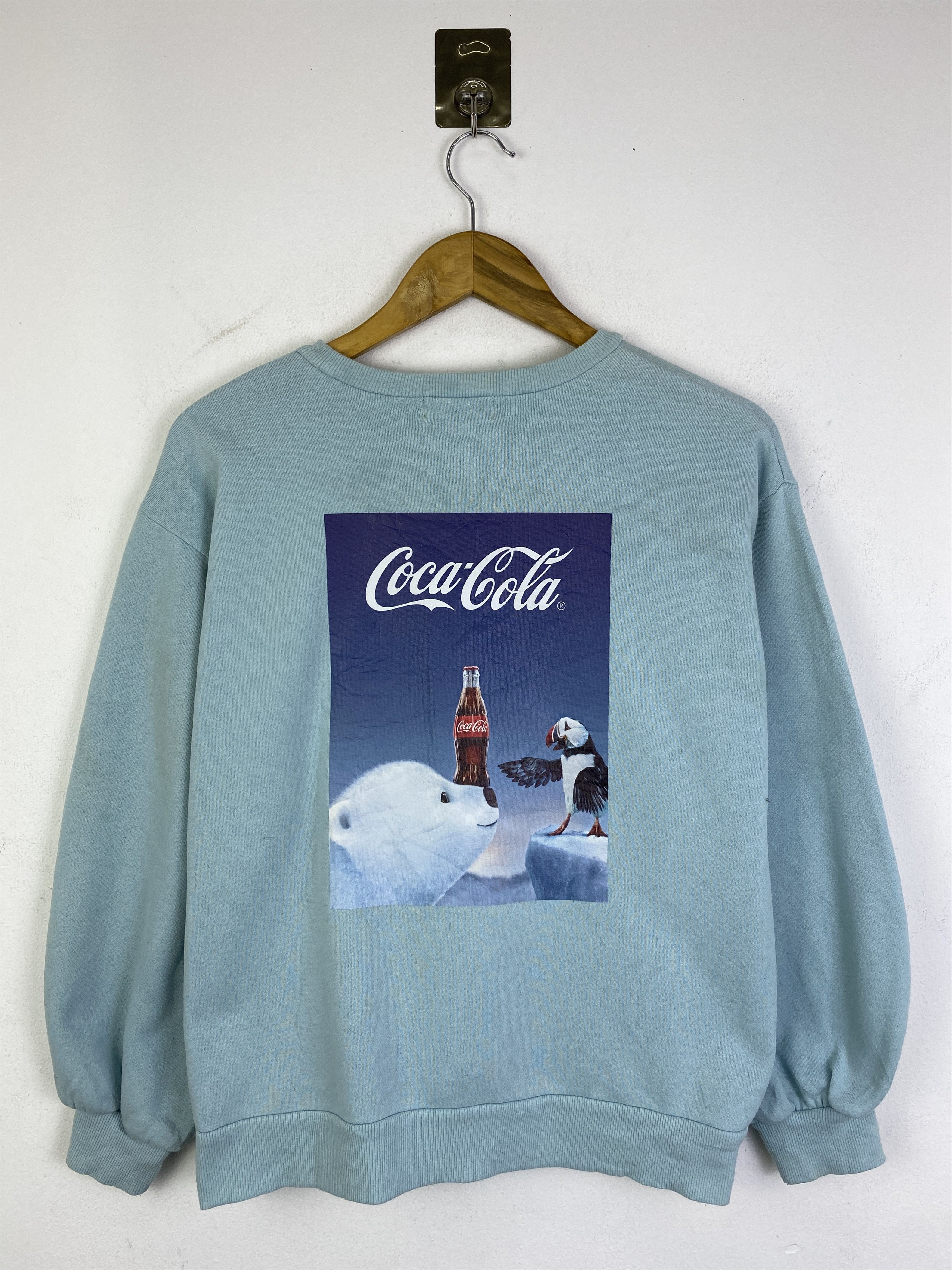 Coca Cola Vintage Coca Cola Backhit Pullover Sweatshirt SH0275 Size US L / EU 52-54 / 3 - 1 Thumbnail