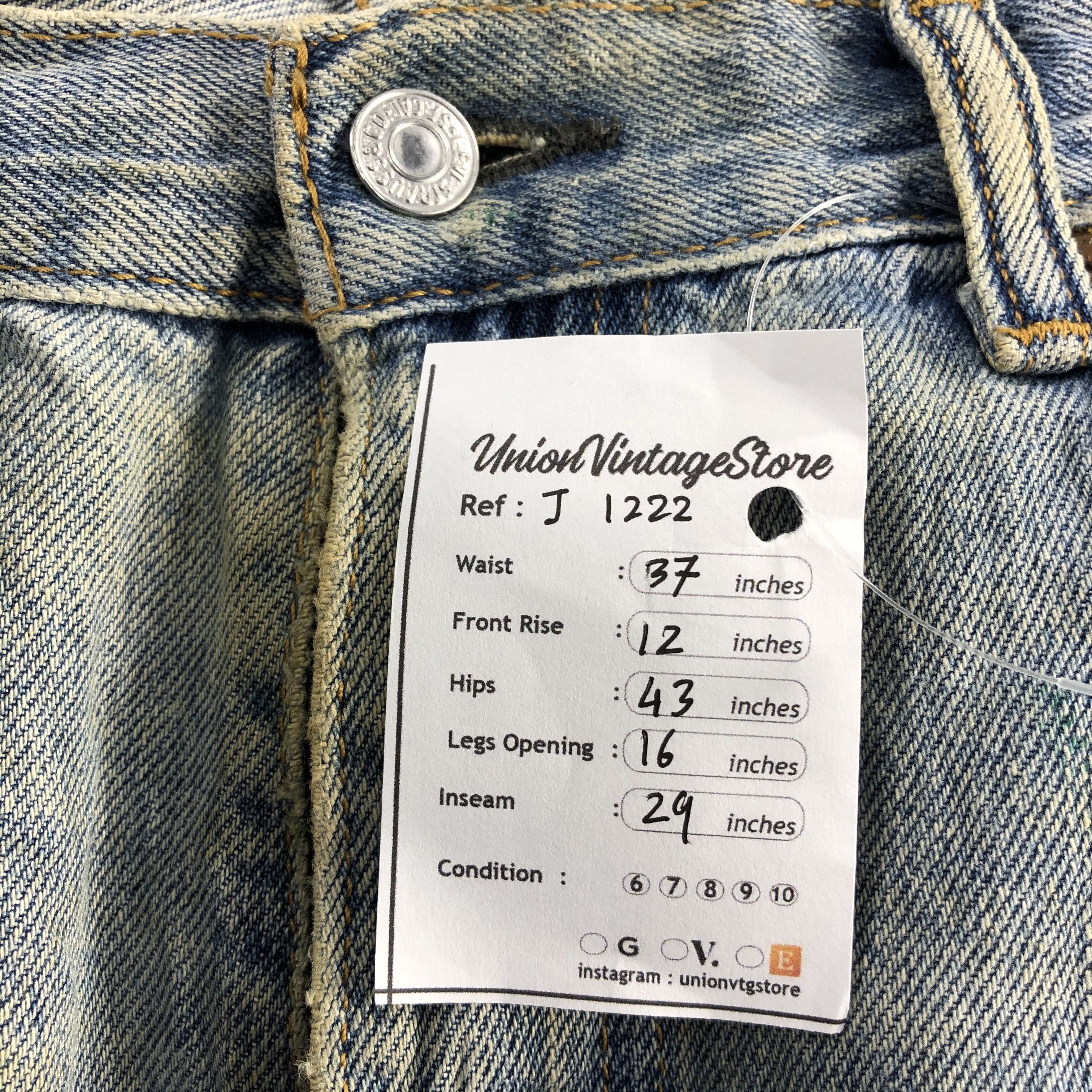Levi's Vintage Mud Wash Levis 505 Jeans-J1222 Size US 37 - 13 Thumbnail