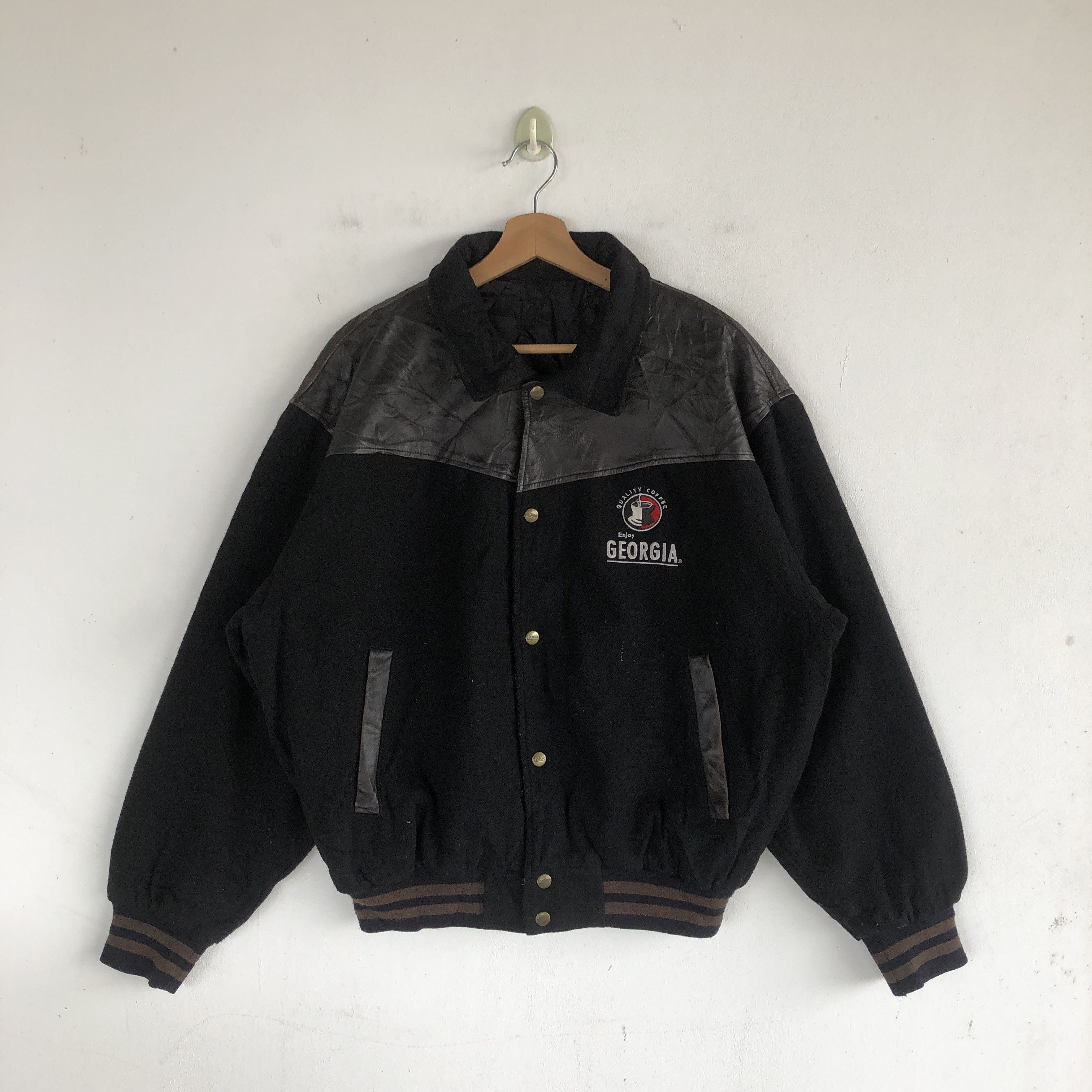 Japanese Brand × Vintage Vintage Georgia Varsity Jackets Japanese Wool Jacket Size US L / EU 52-54 / 3 - 1 Thumbnail