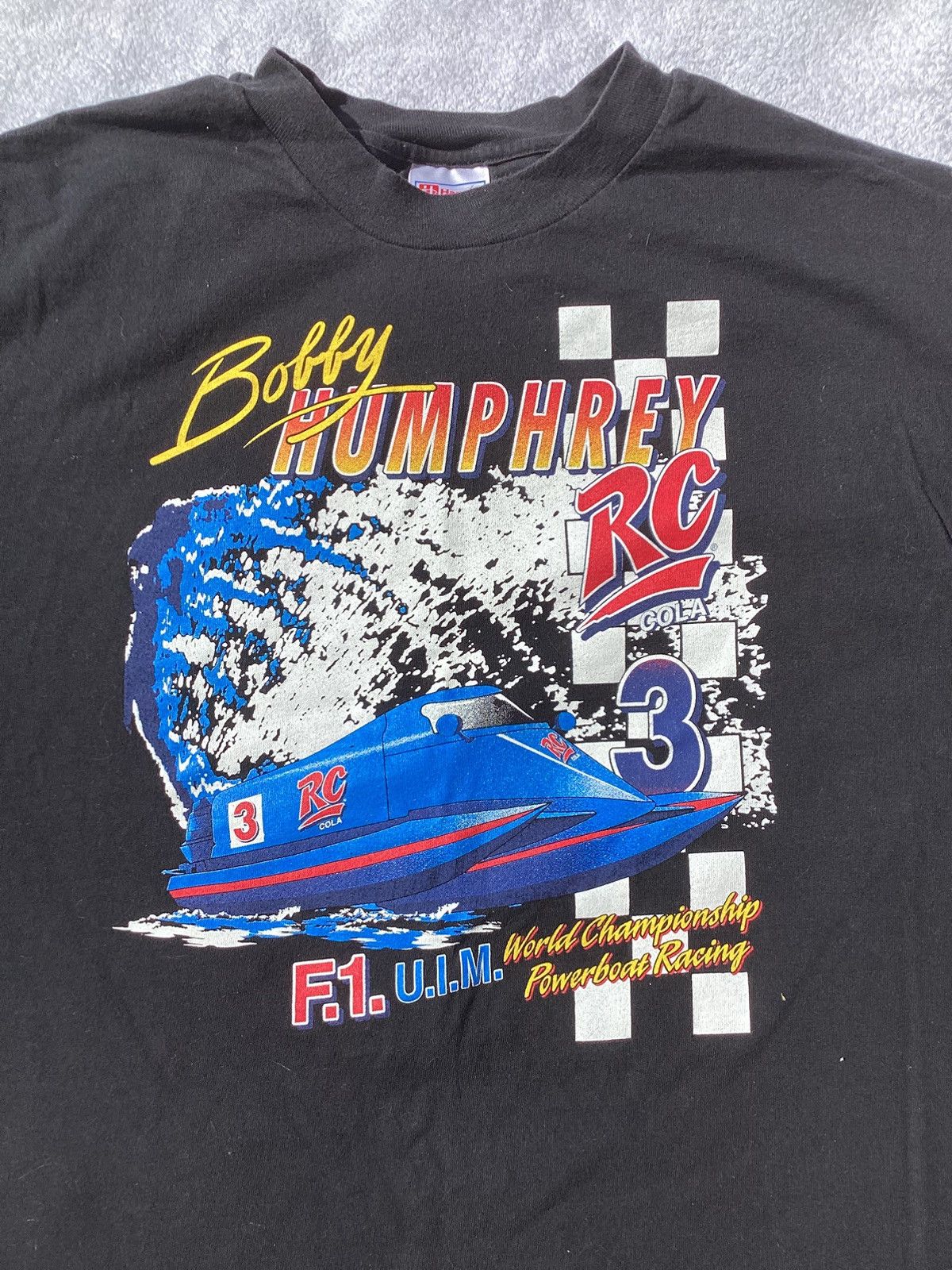 Hanes × Vintage Vtg 90s Bob Humphrey RC Cola world championship powerboat te Size US XL / EU 56 / 4 - 3 Thumbnail