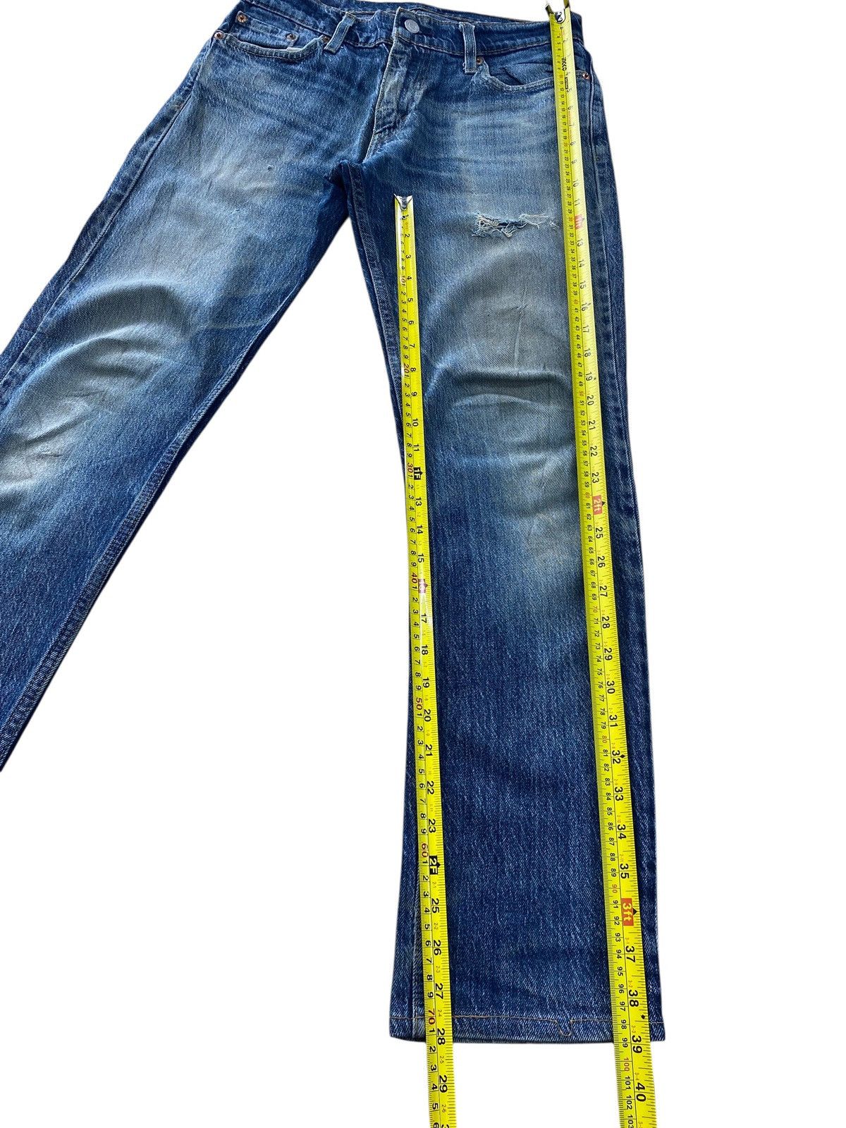 Levi's Levi’s Faded Wash Ripped Style Straight Leg Jeans Size US 30 / EU 46 - 8 Thumbnail