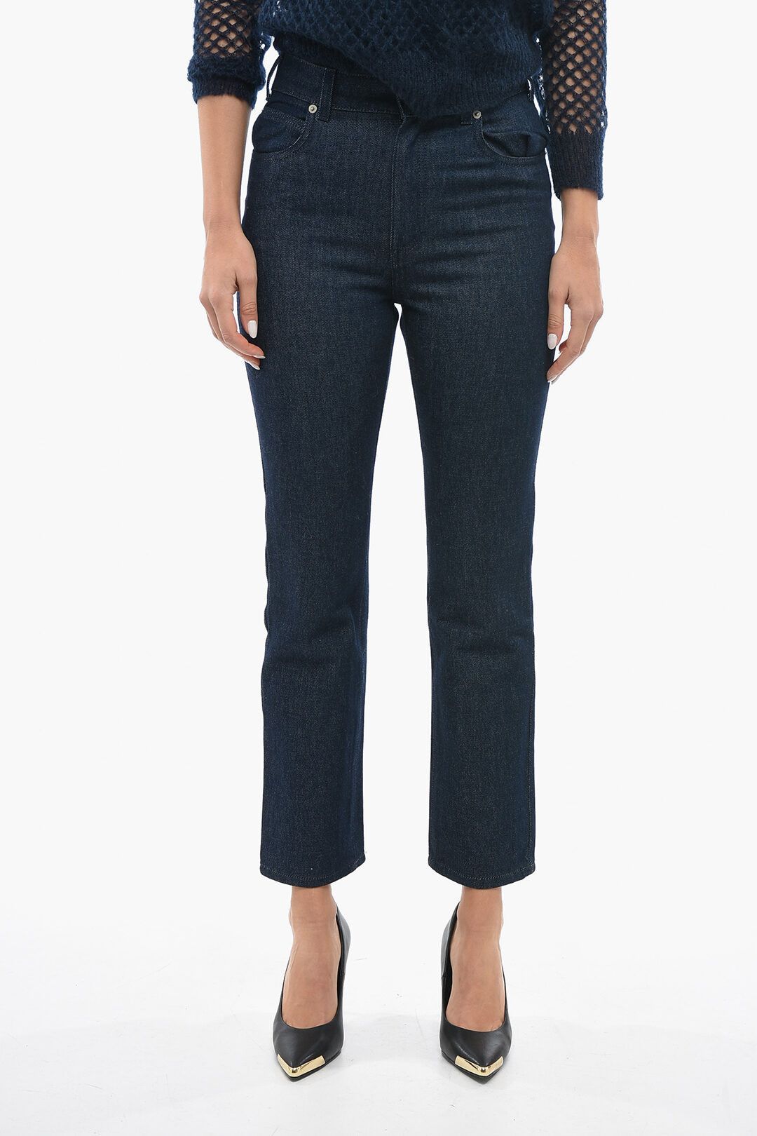 image of Alexander Mcqueen Og1Mm0124 Jeans In Blue, Women's (Size 26)