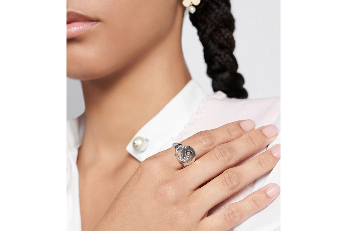 Dior o1bcso1str0126 Size:OS/Cd Lock Ring in Silver Size ONE SIZE - 6 Thumbnail
