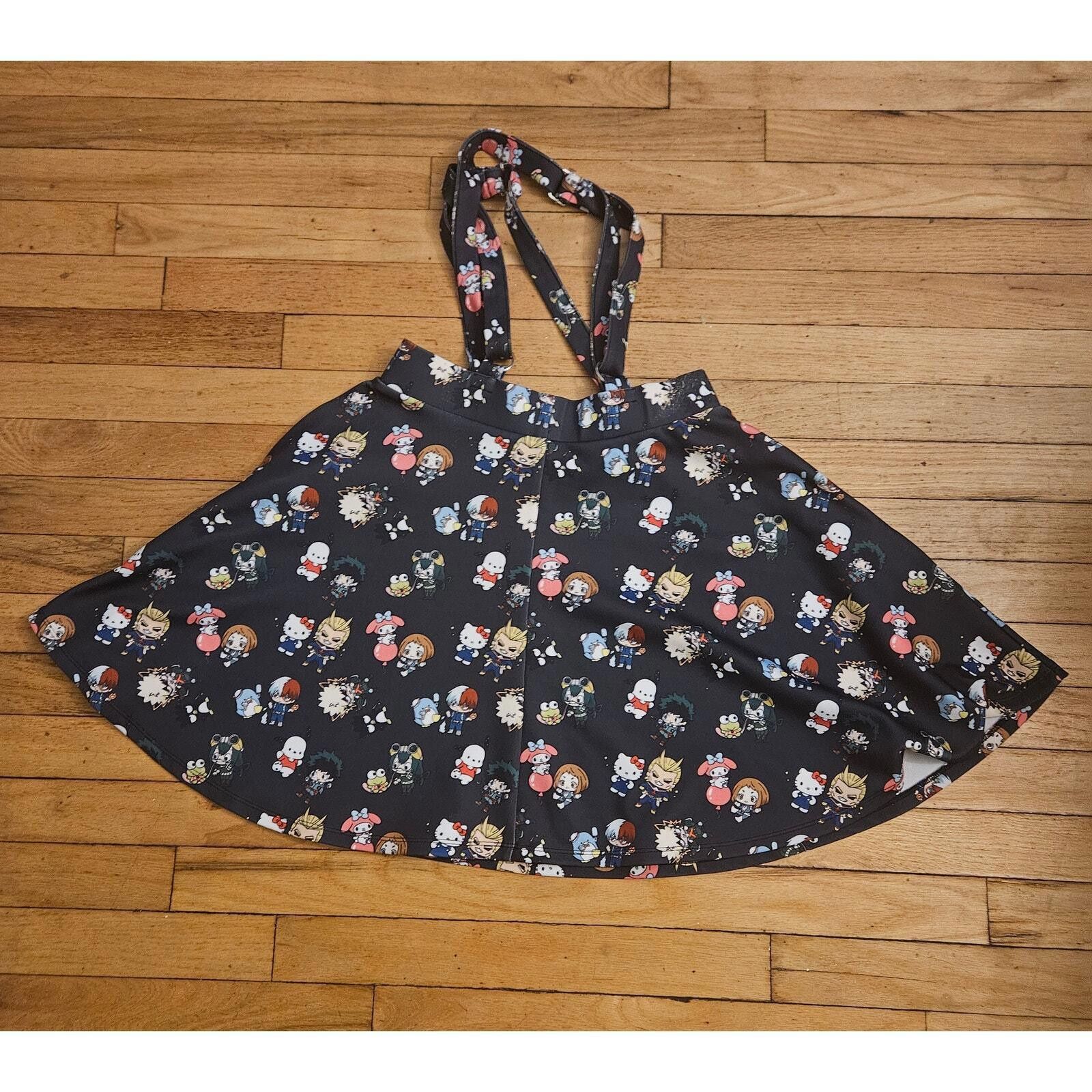 Designer My Hero Academia Hello Kitty Suspender Skirt - Size Small Size ONE SIZE - 2 Thumbnail