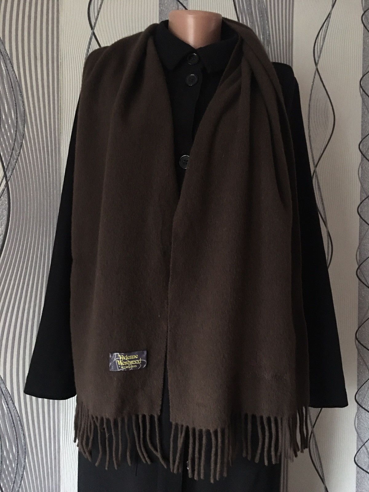 Vivienne Westwood Vivienne Westwood Brown Long Italy Scarf Size ONE SIZE - 8 Thumbnail