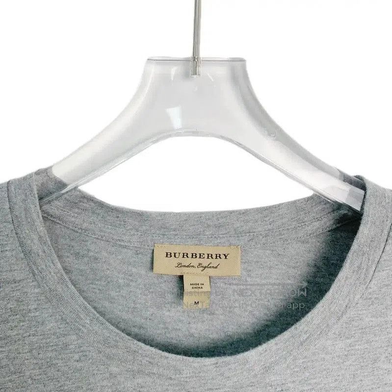 Burberry Burberry Gray Cotton Men's T. Size US M / EU 48-50 / 2 - 3 Thumbnail