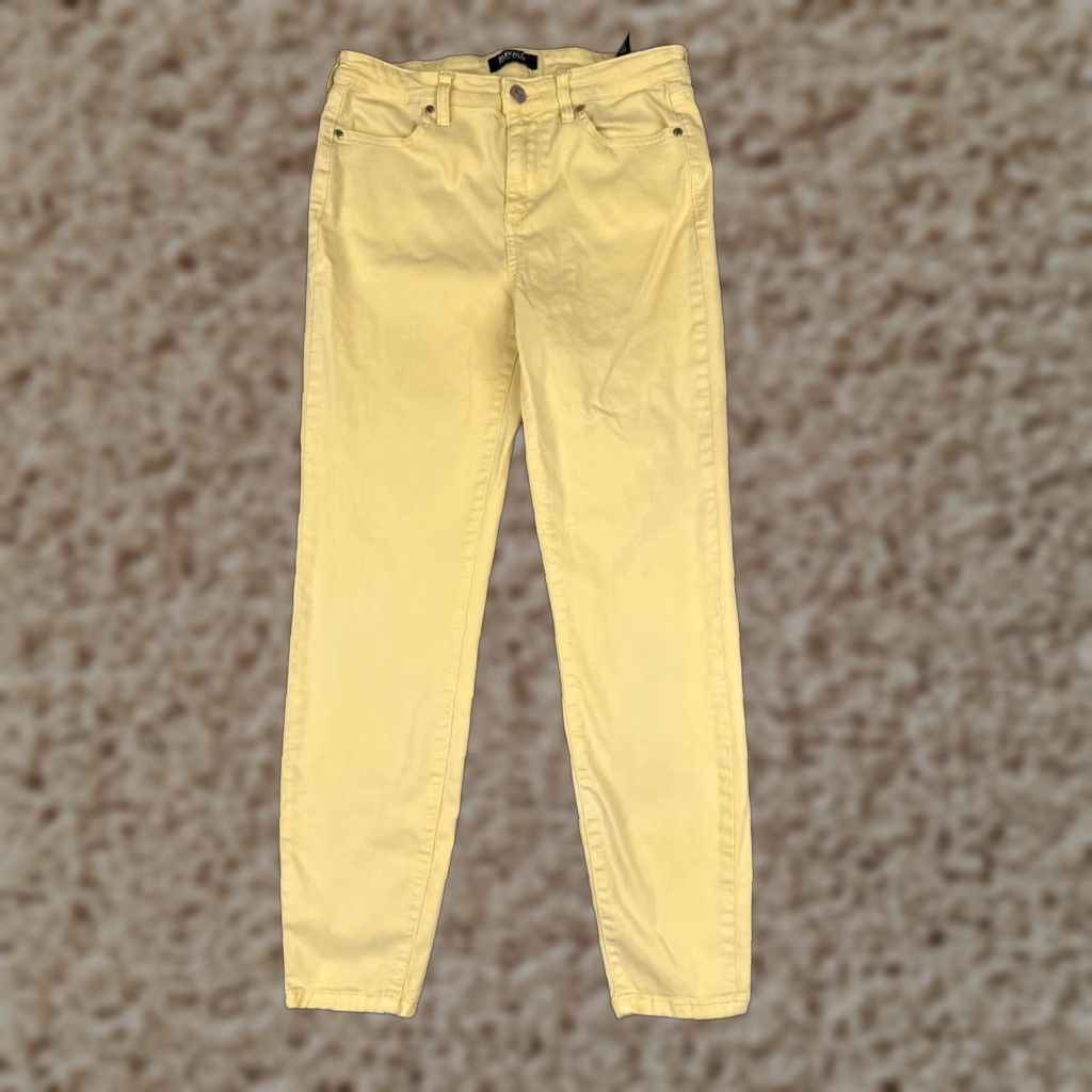 Buffalo David Bitton Buffalo Jeans Women's 4 Yellow Denim High Rise Ankle Skinny Size 27" / US 4 / IT 40 - 1 Thumbnail