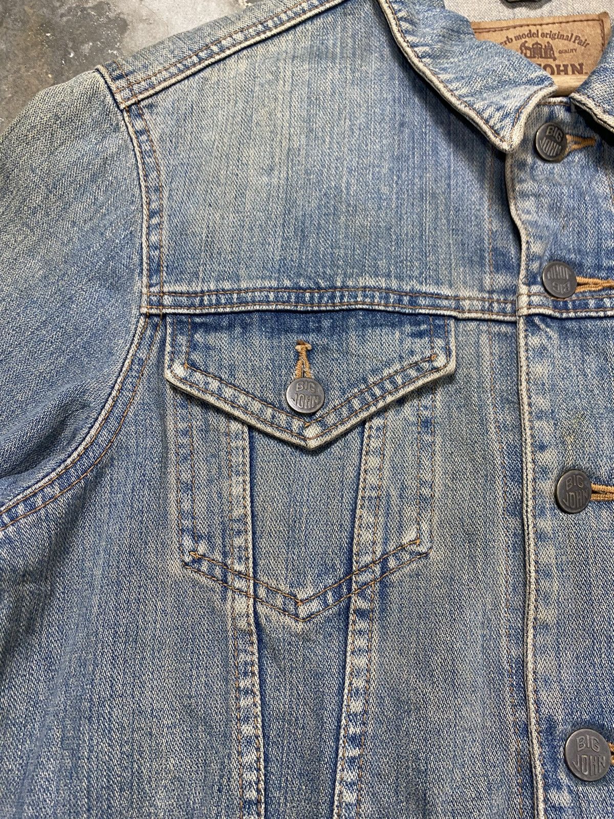 Big John Rare Vintage 90s Big John Denim Jacket Size US S / EU 44-46 / 1 - 7 Thumbnail