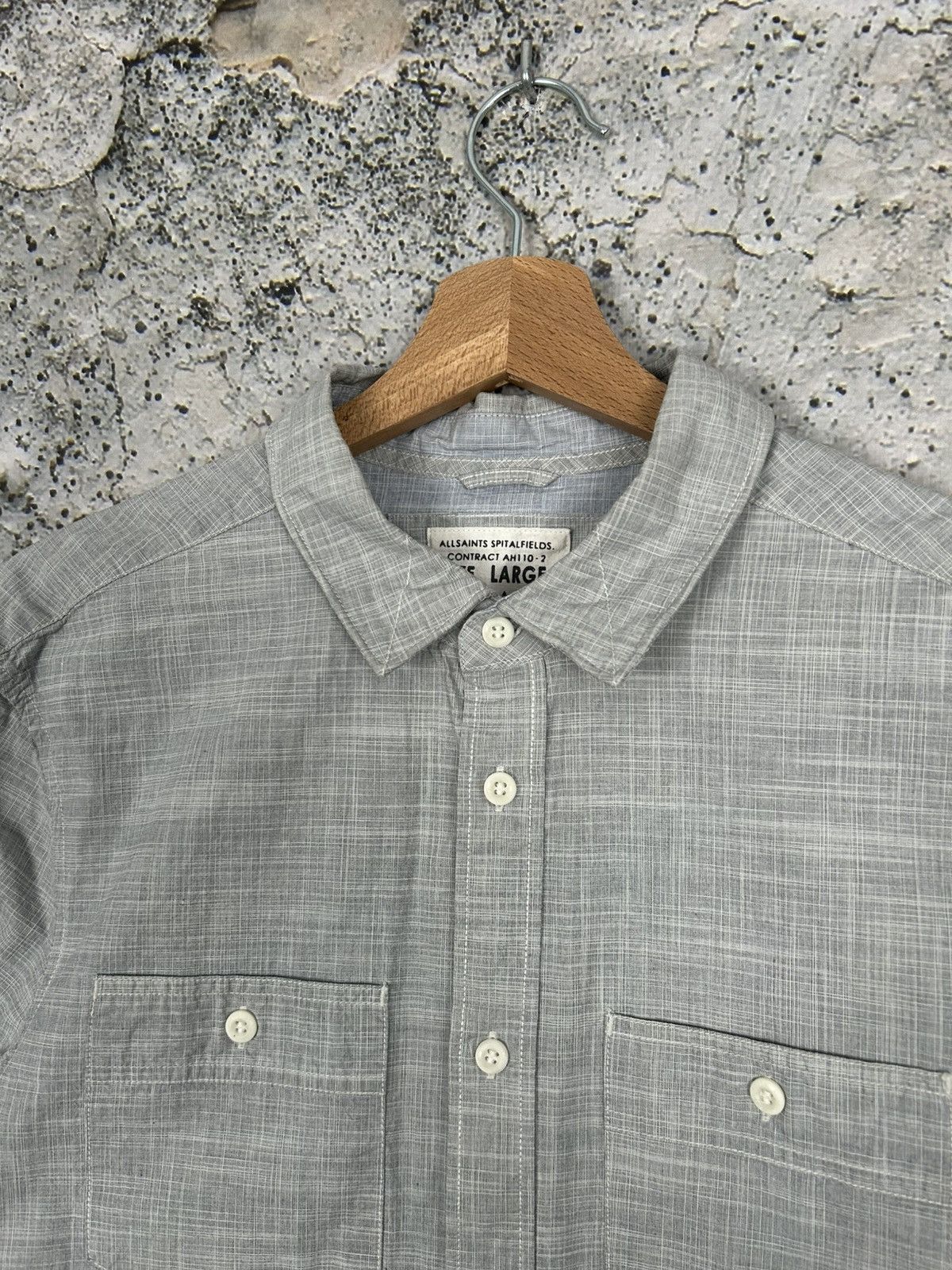 Allsaints Allsaints Short Sleeve Shirt Summer Avant Garde Designer Size US L / EU 52-54 / 3 - 3 Thumbnail
