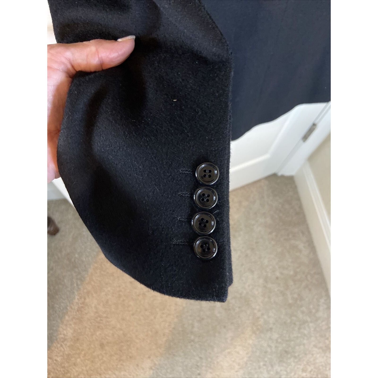 Valentino Valentino Pure Cashmere Black Blazer Sport Coat 42R/52R Size 42R - 8 Thumbnail