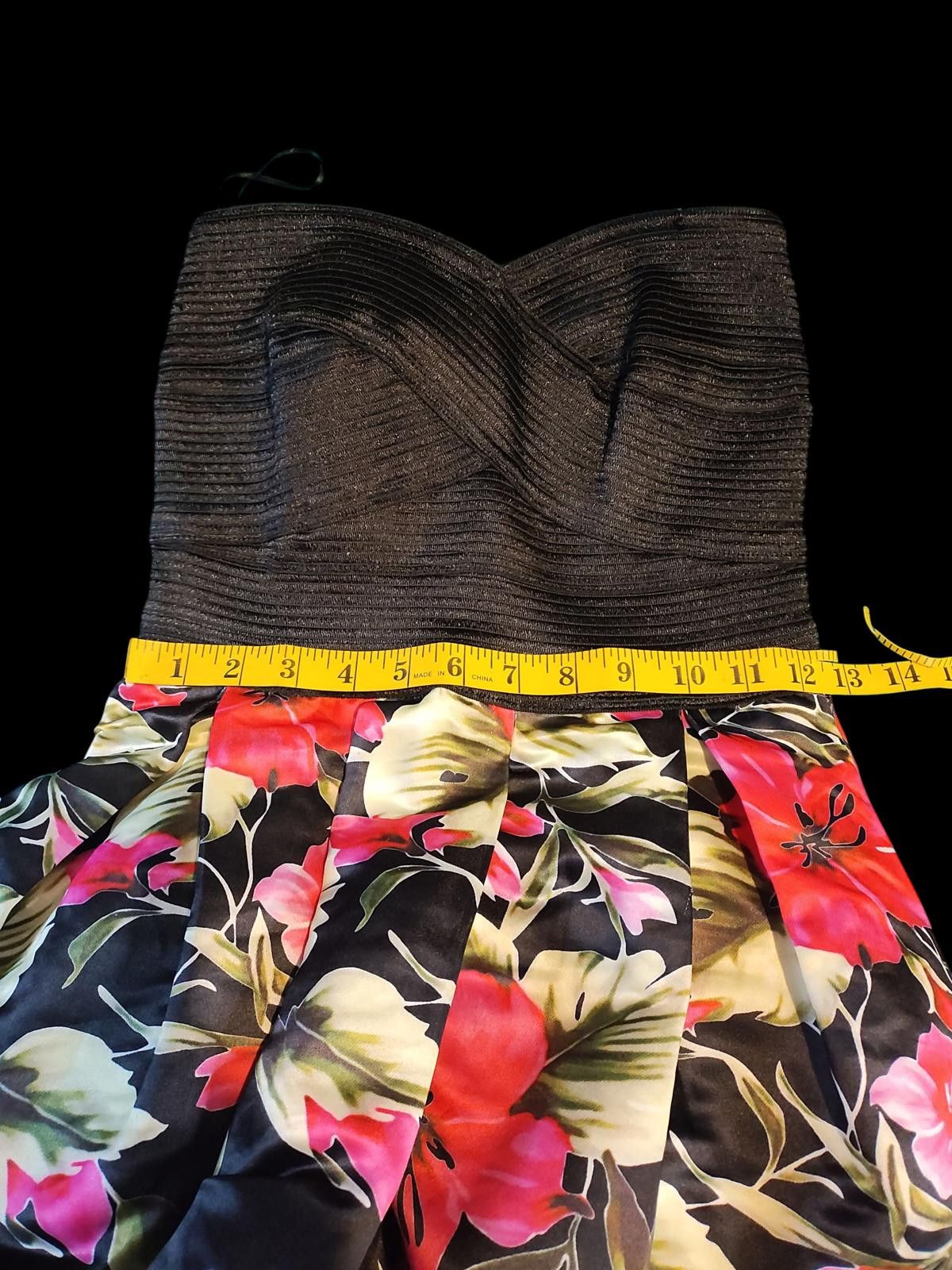 Fashion Nova Fashion Nova Strapless Floral Midi Dress for Women Size S / US 4 / IT 40 - 8 Thumbnail