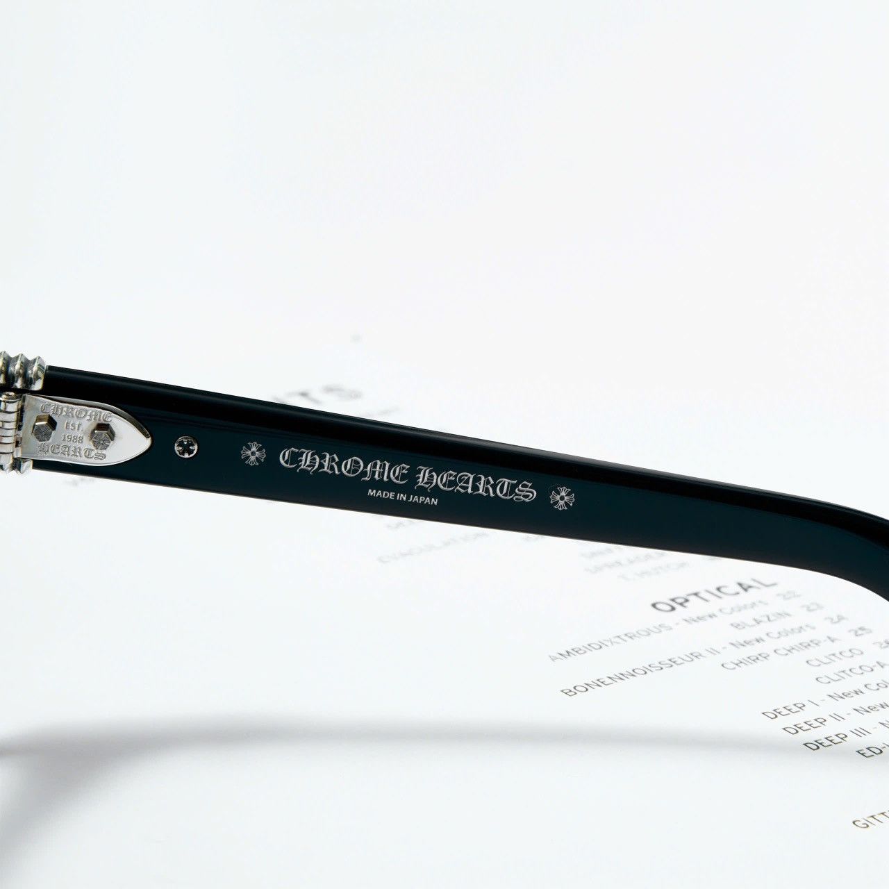 Chrome Hearts CHROME HEARTS TRITITSAGAIN BLACK GLASSES Size ONE SIZE - 4 Thumbnail
