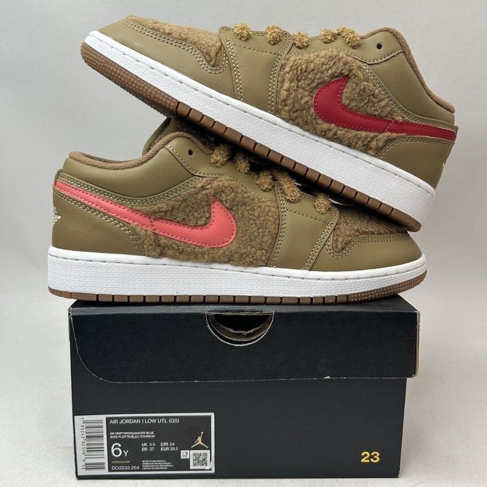 Nike Nike Air Jordan 1 Low Utility GS “Teddy Bear” 2024 | Grailed