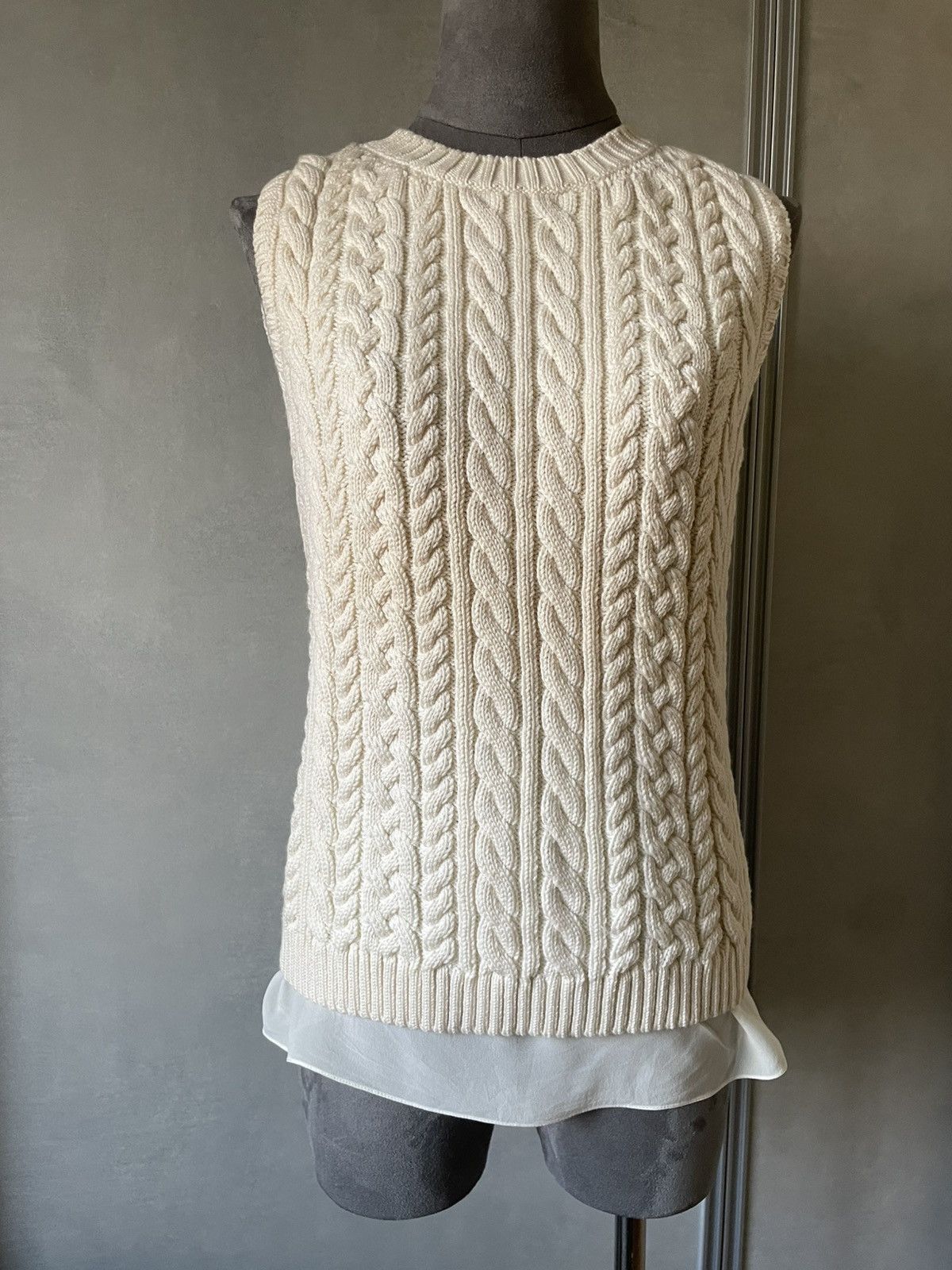 Dior CHRISTIAN DIOR sweater wool and silk Size XS / US 0-2 / IT 36-38 - 1 Thumbnail