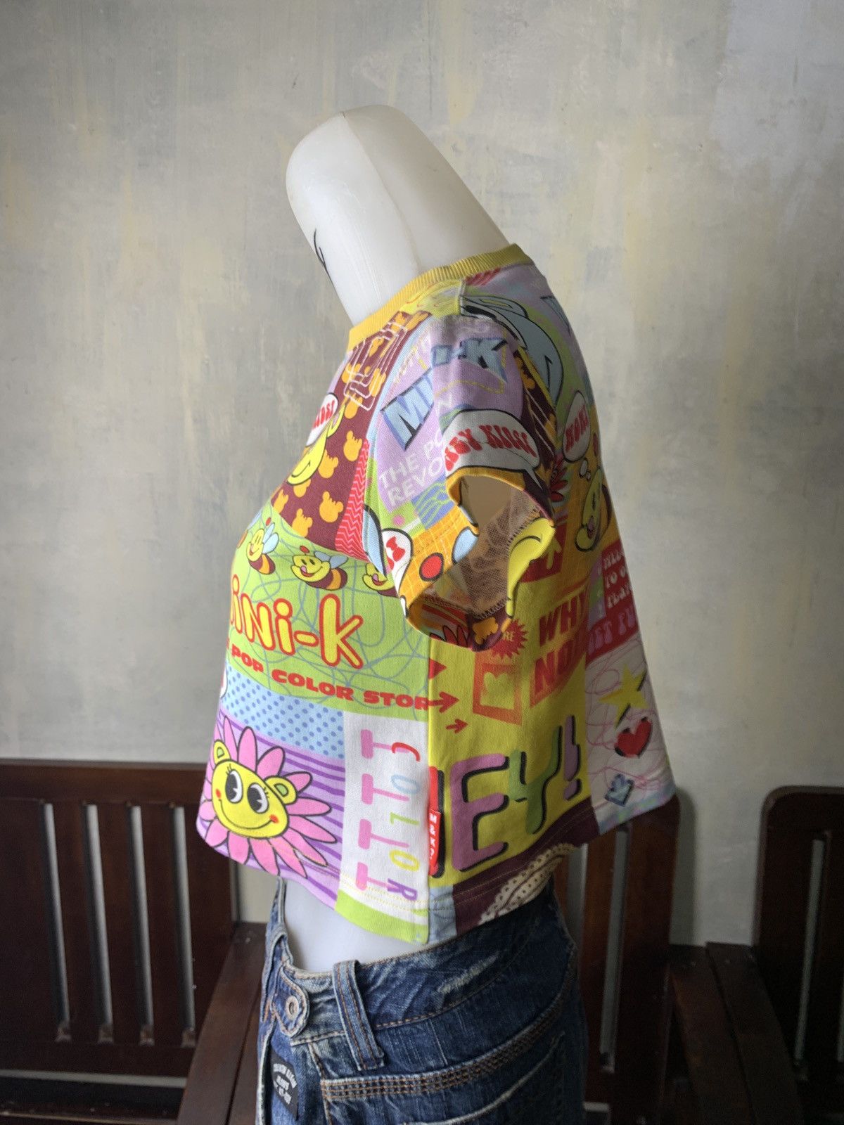Other 2000s Mini-K Japan Cute Pop Multigraphic Cropped Babby Tee Size S / US 4 / IT 40 - 3 Thumbnail