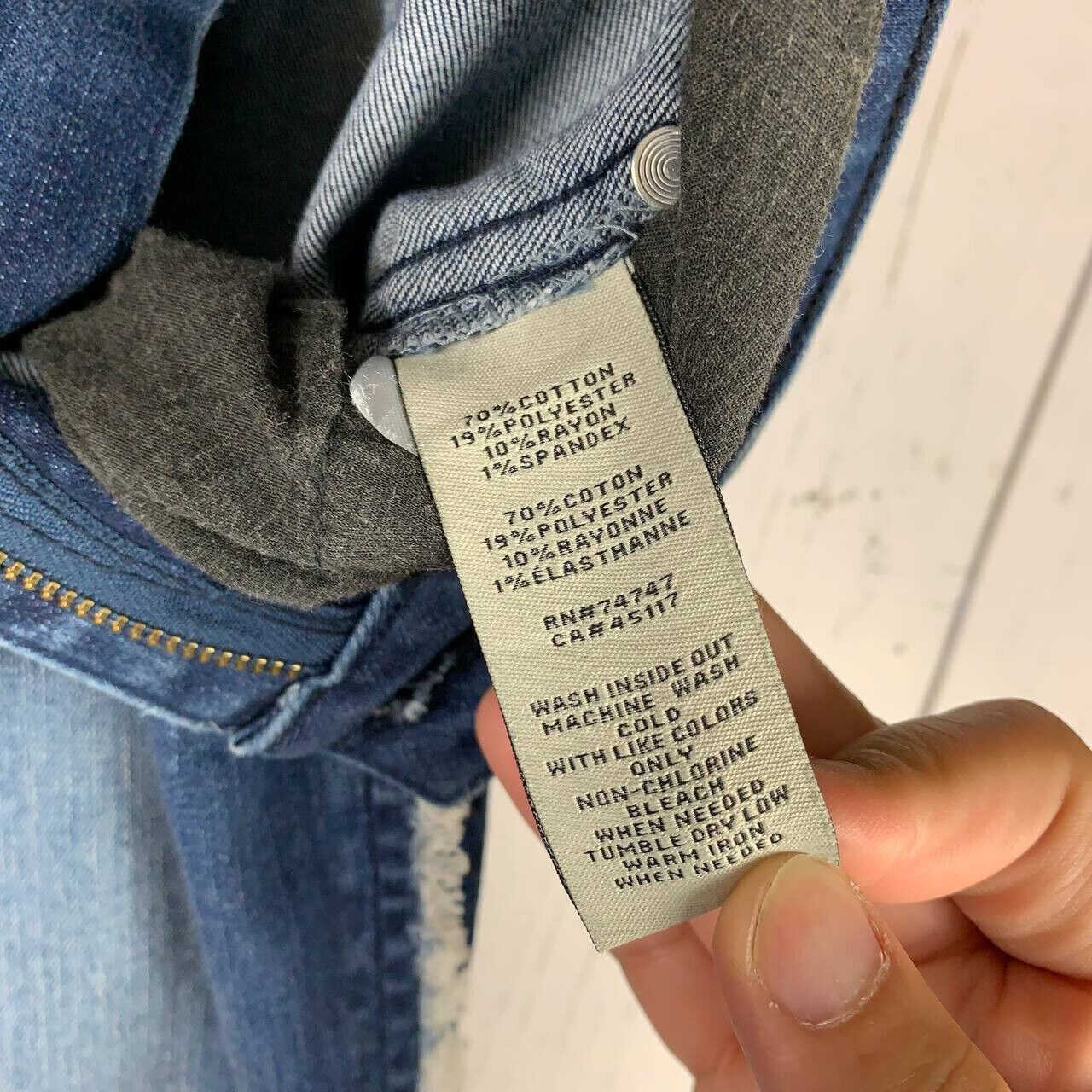 Other Bob Timberlake Small Straight Mid Rise Stretch Denim Size 27" / US 4 / IT 40 - 4 Thumbnail