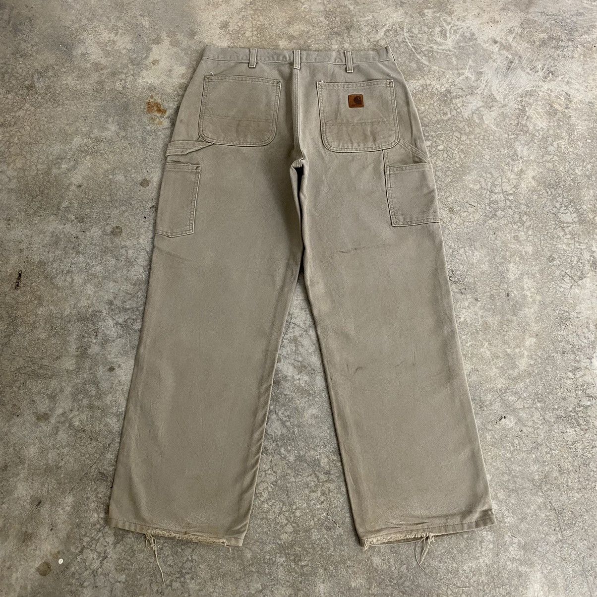 Carhartt Vintage Carhartt Desert Grey Carpenter Workwear Pants Size US 33 - 11 Thumbnail