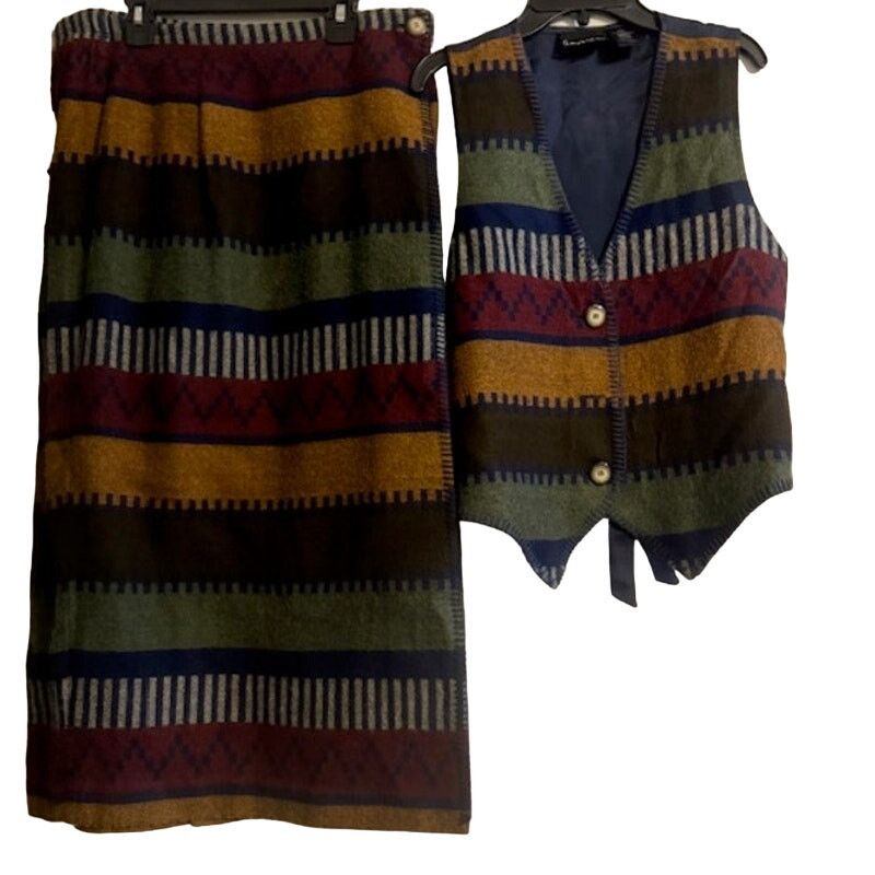 Other Vintage 90 Anthony Mark Hankins Wool Southwestern Set M Size 30" / US 8 / IT 44 - 1 Thumbnail
