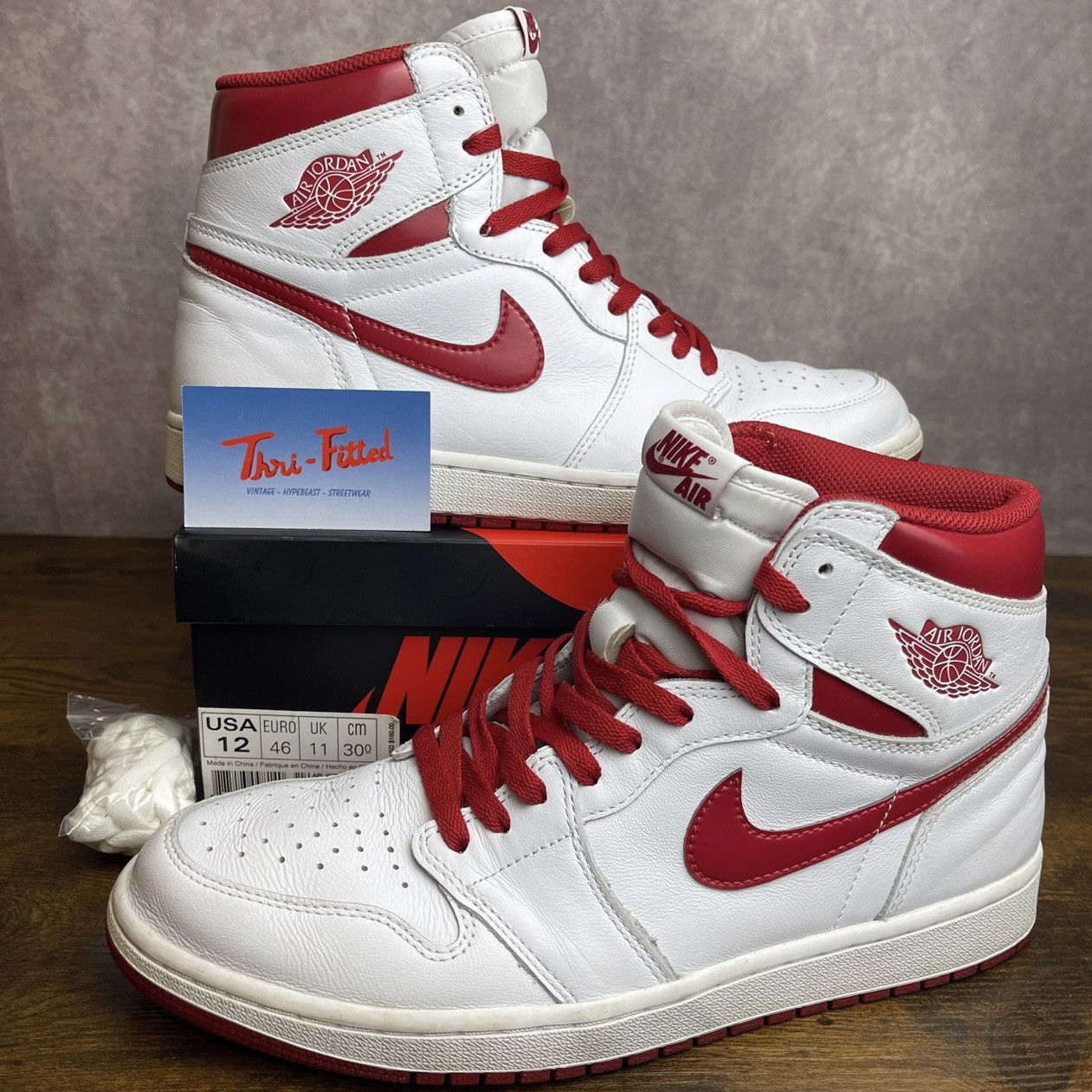 Jordan Retro High OG Metallic Red 2017 555088-103 Men's
