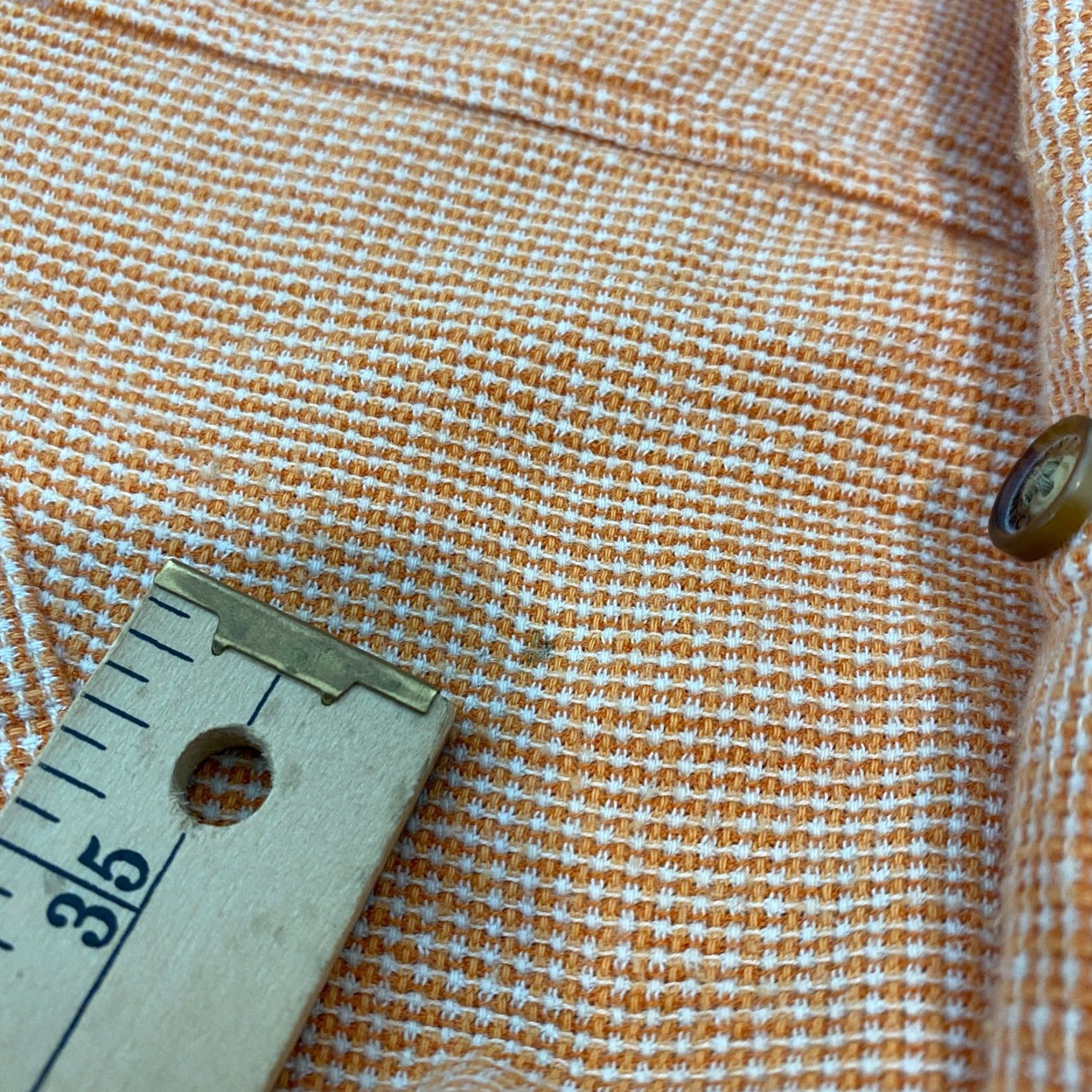 Orvis Orvis Shirt Mens 2XL Orange Woven Flap Pockets Long Sleeve Collar Button Camp Size US XXL / EU 58 / 5 - 7 Thumbnail