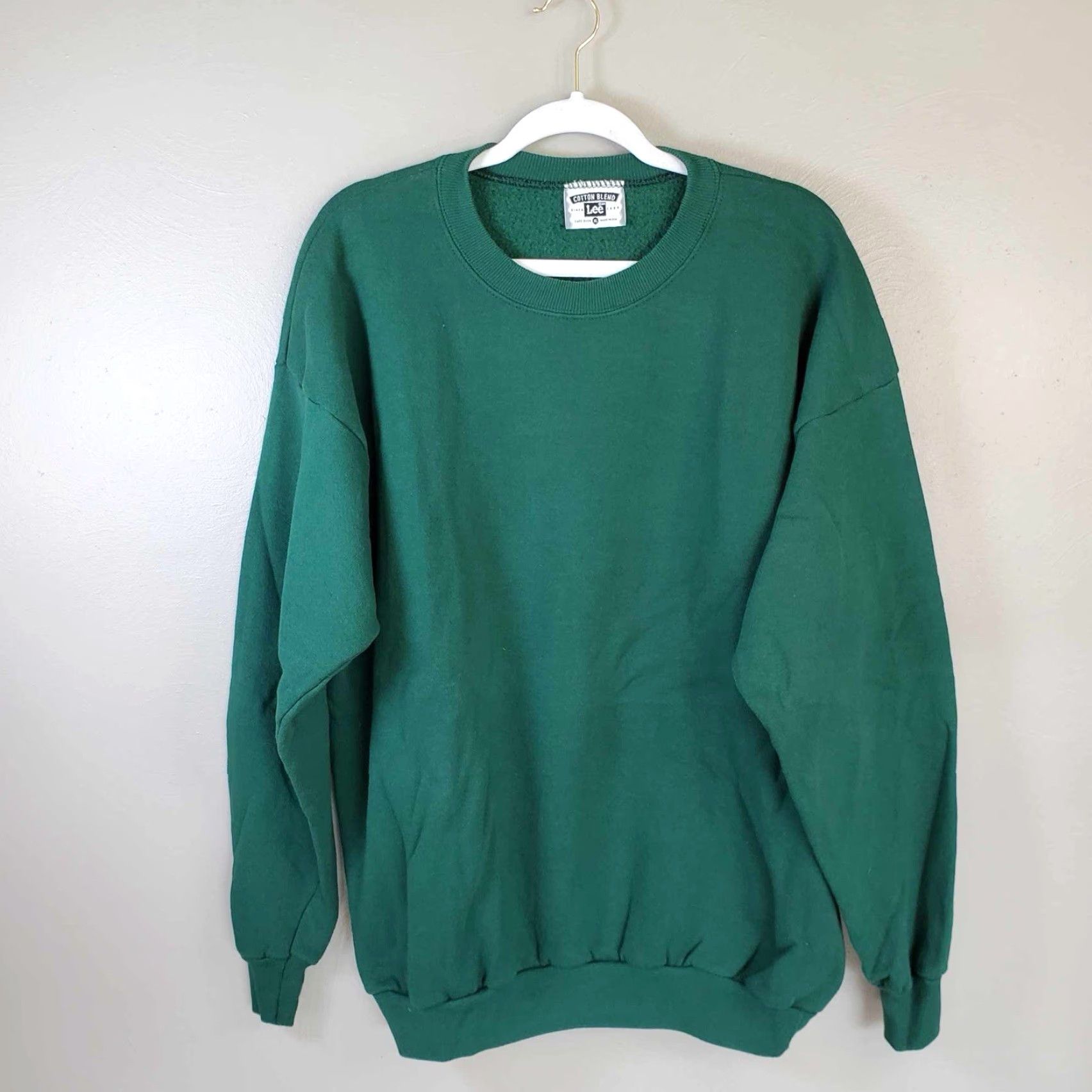 Lee VINTAGE Lee Heavyweights Crewneck Sweater XL Green USA Made 1990s Grunge Crewneck Mens/Unisex Size US XL / EU 56 / 4 - 2 Thumbnail