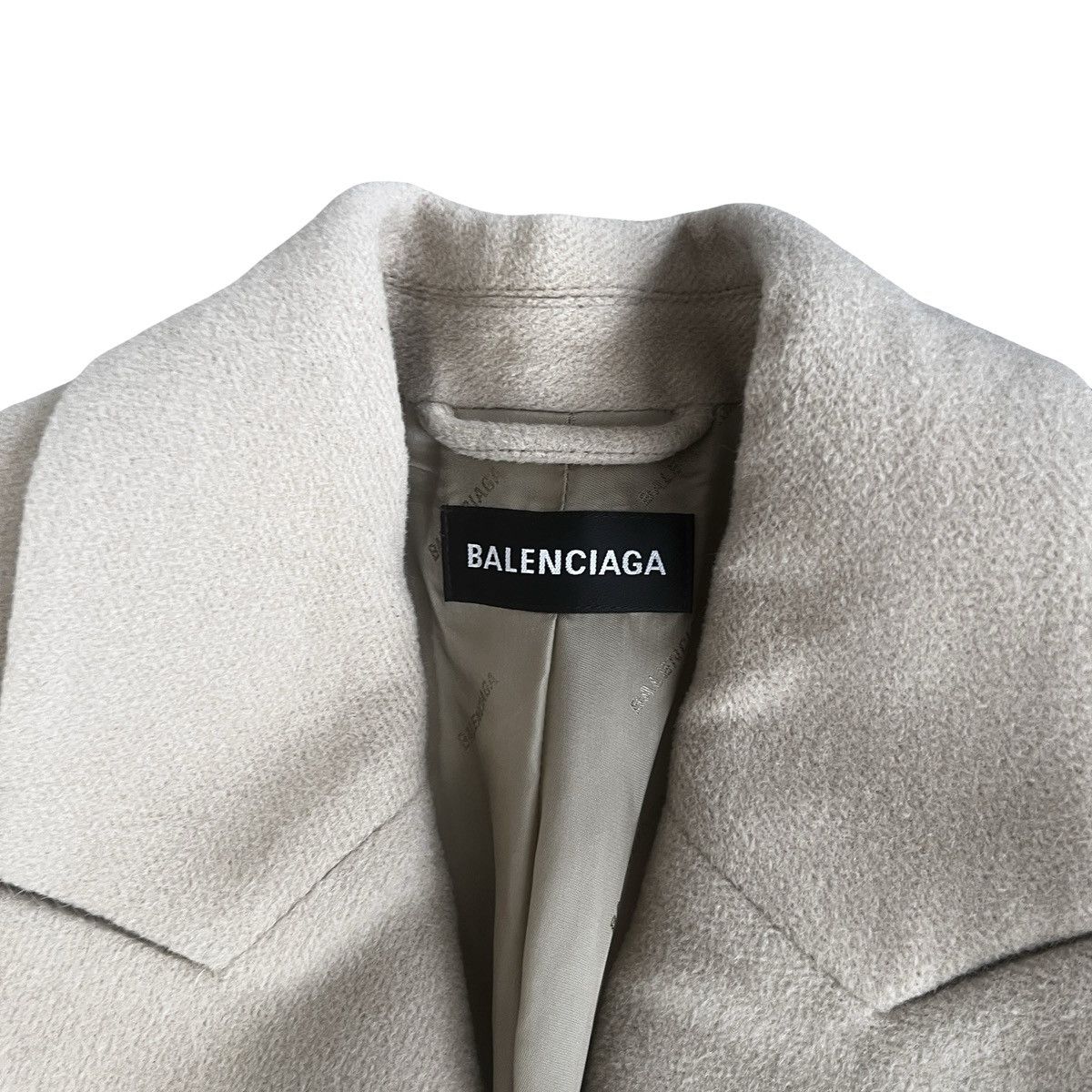 Balenciaga Balenciaga 2020AW Structured Steroid Melton Wool Long Coat Size US S / EU 44-46 / 1 - 3 Thumbnail