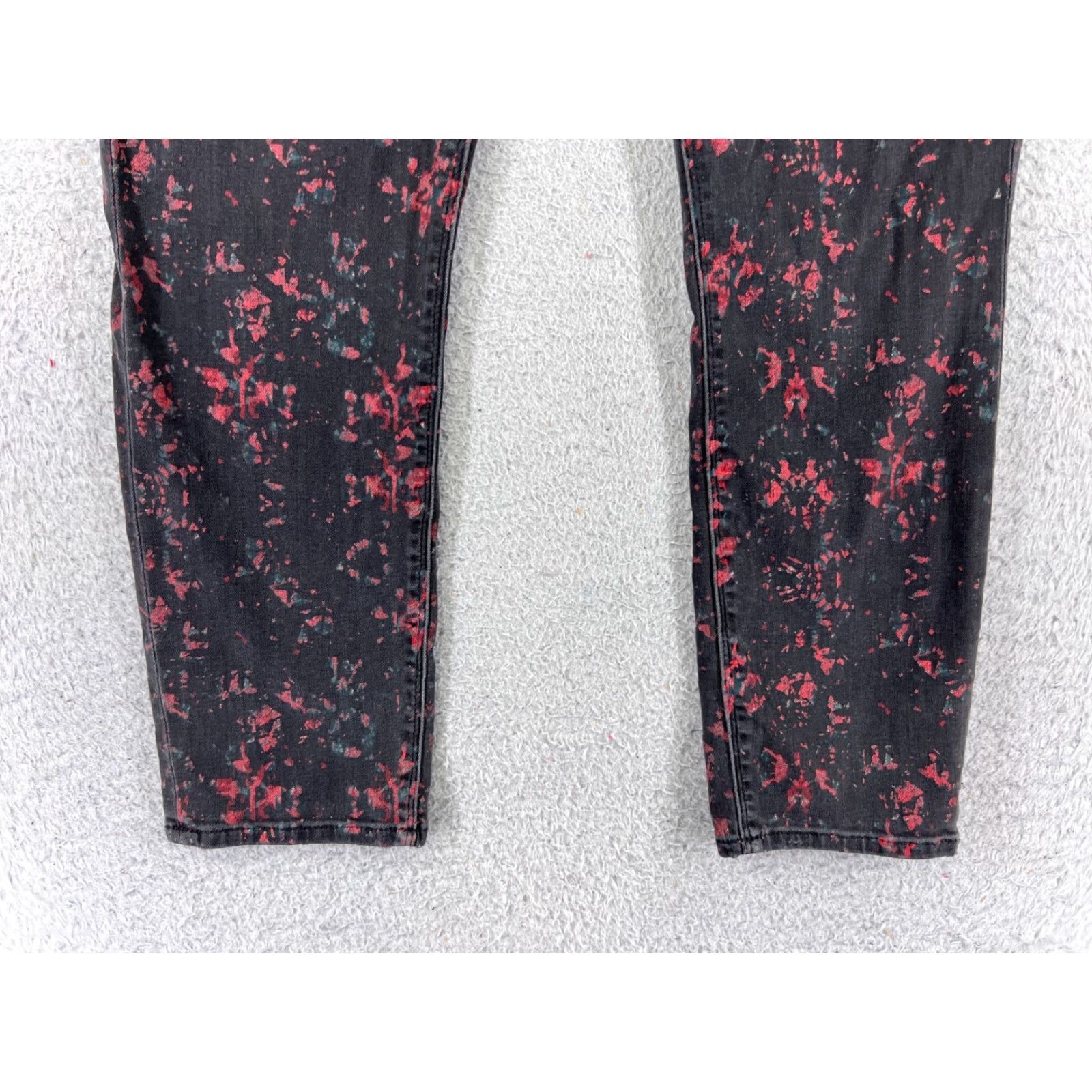 Lucky Brand Lucky Brand Women Jeans 12 Red Skinny Denim Distressed 30x25 Regular Size 34" / US 12 / IT 48 - 2 Thumbnail
