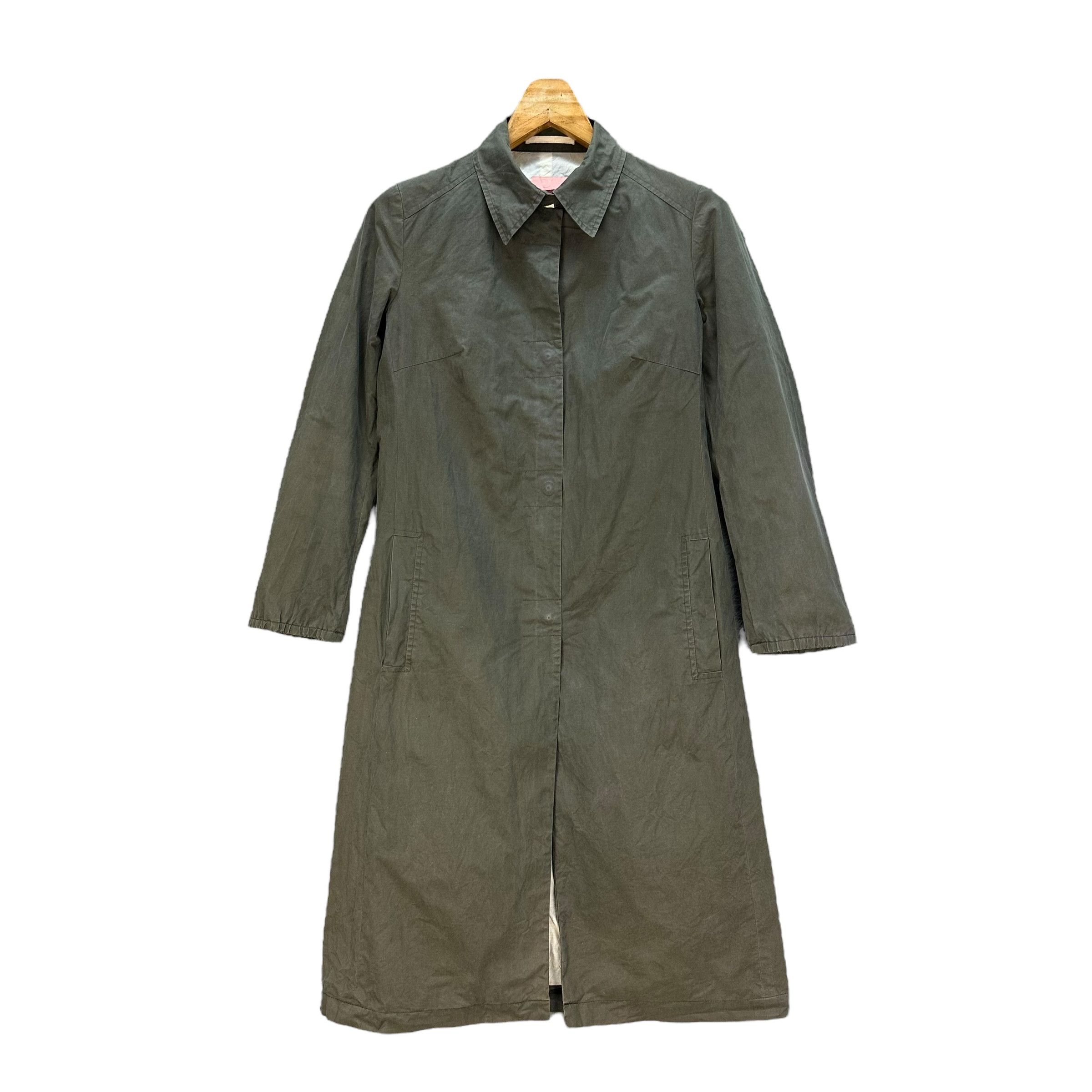 Japanese Brand UTH Made In UK Snap Button Long Coat Jacket #A45-1055 Size S / US 4 / IT 40 - 1 Thumbnail