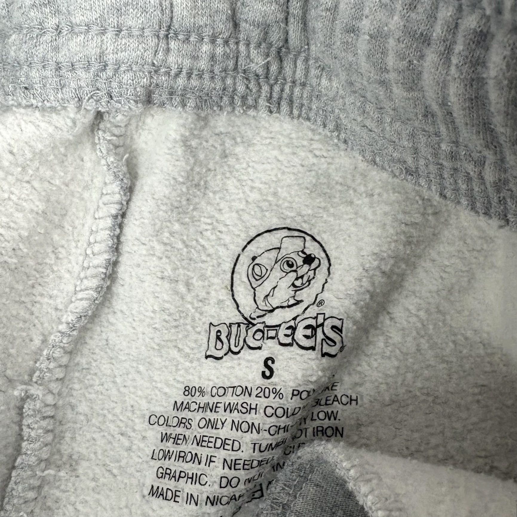 Vintage Buc-ee's Sweatpants Mens Small Gray Fleece Joggers Lounge Pockets Logo Comfy Size US 29 - 3 Thumbnail
