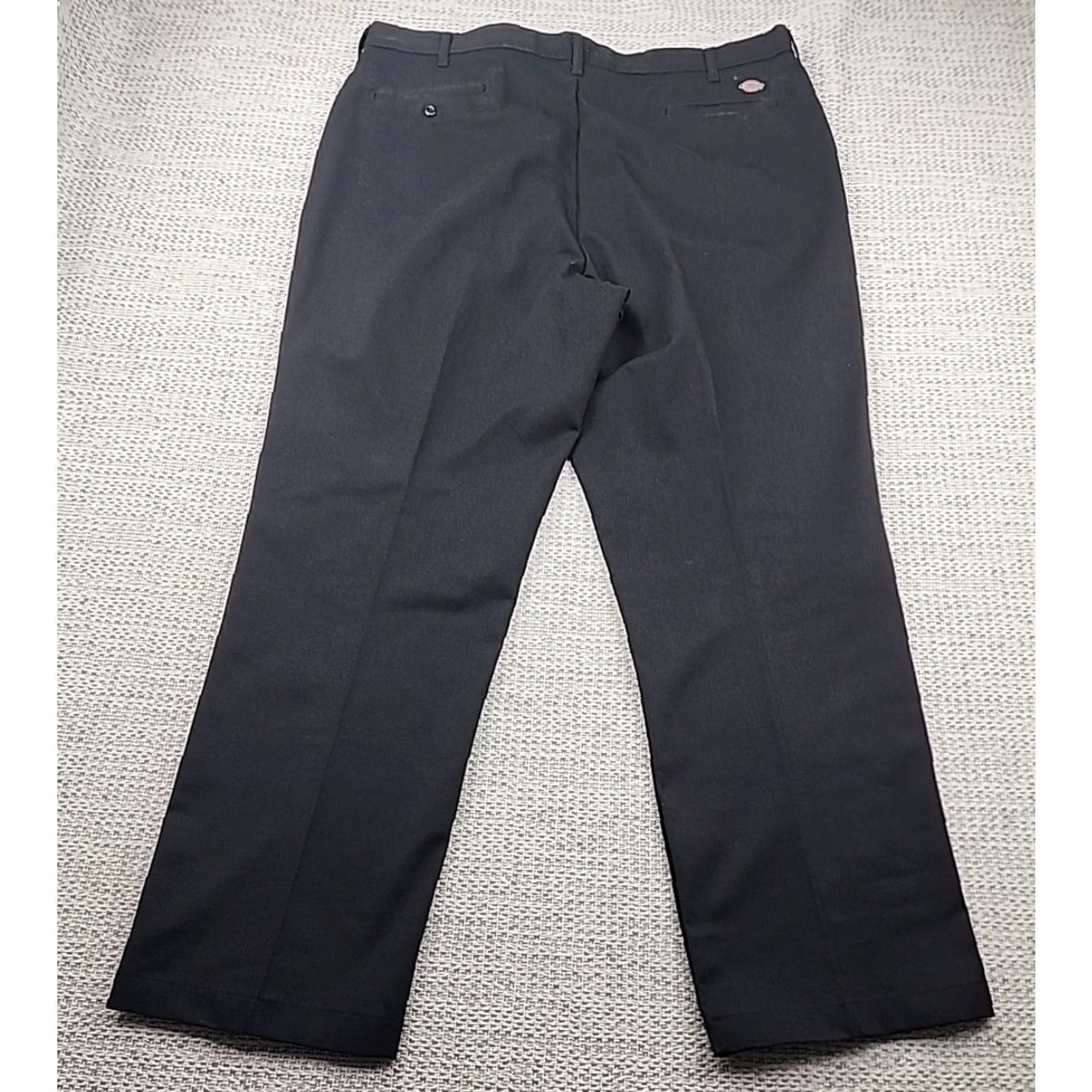Dickies Dickies Uniform Work Pants Mens 44 UU Black Flat Front Straight Leg 44x32 Size US 44 / EU 60 - 2 Thumbnail