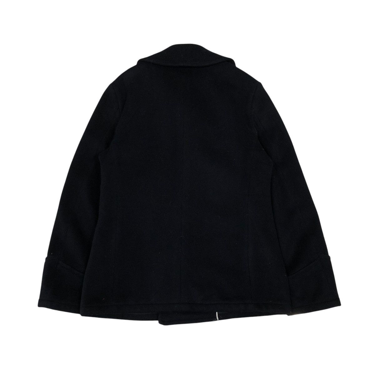 Blue Blue Japan 🔥VINTAGE WOOL PEA JACKET BLUE BLUE DOUBLE COLLAR Size US M / EU 48-50 / 2 - 2 Thumbnail