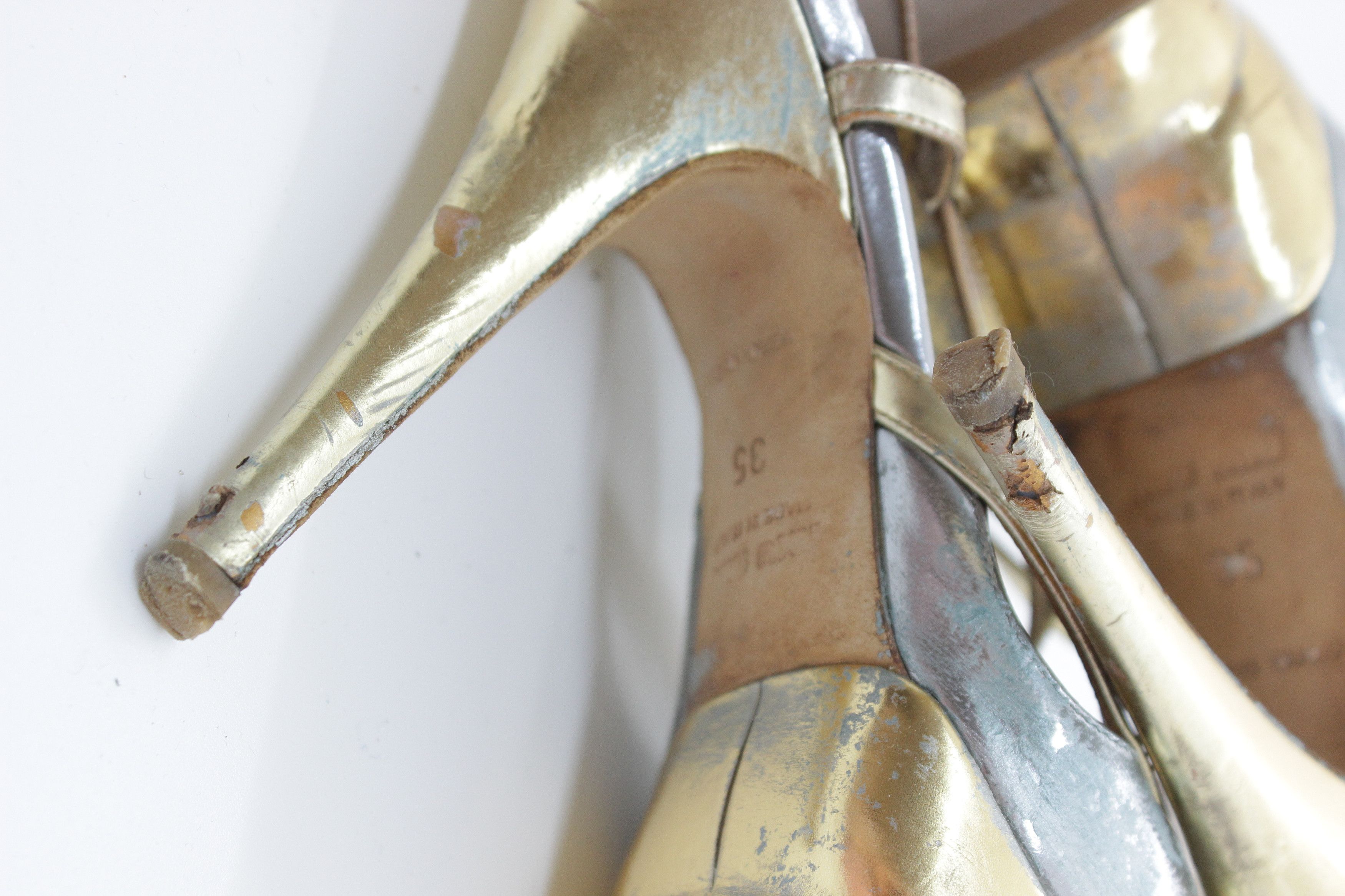 Miu Miu 00S Painter Heels Vintage Size US 5 / IT 35 - 9 Thumbnail