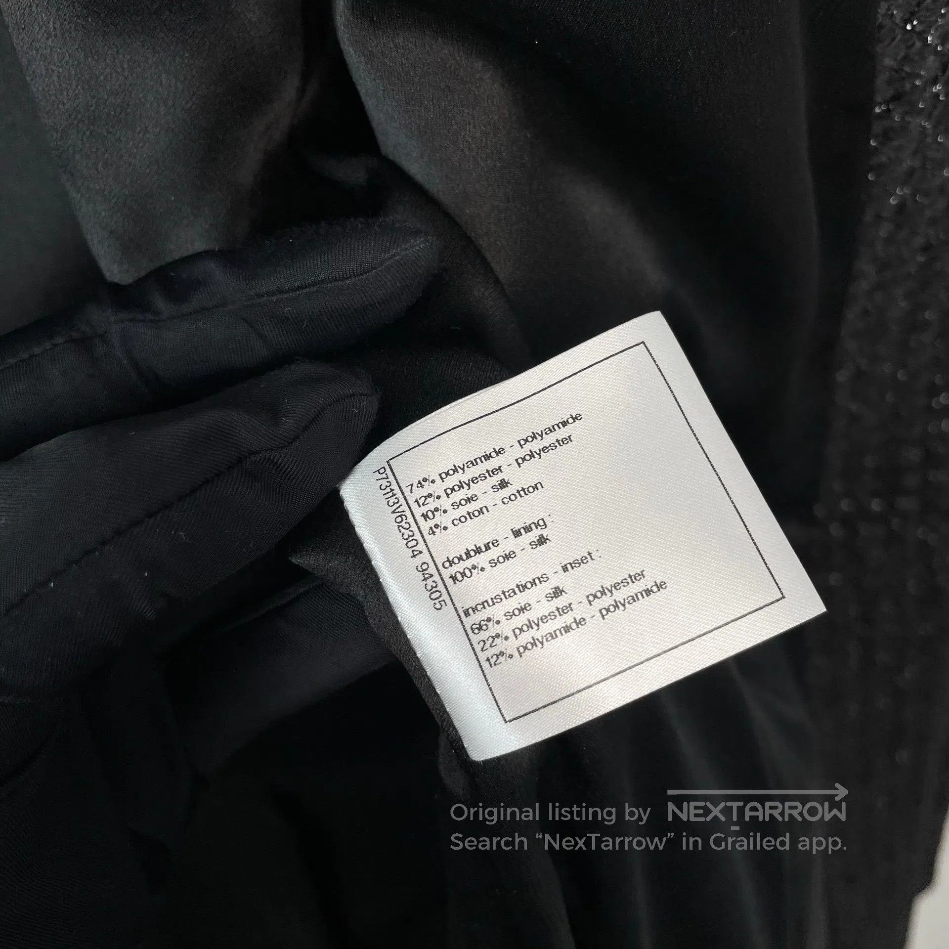 Chanel Chanel High-end handcraft black fine glitter tweed long co Size XXS / US 00 / IT 34 - 9 Thumbnail
