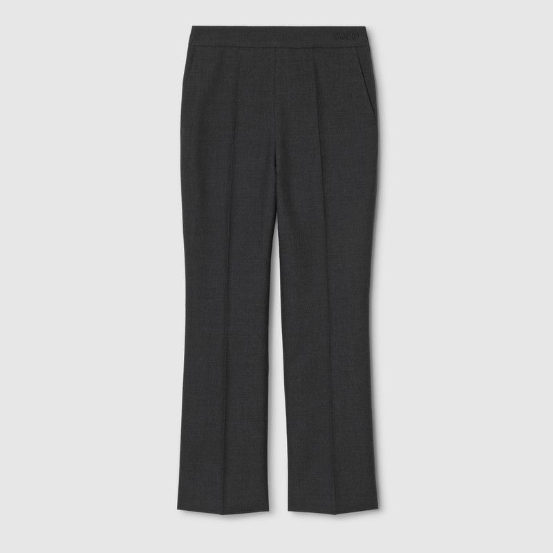 Gucci o1la5ras0526 Wool Gabardine Pants in Black Size 30" / US 8 / IT 44 - 1 Thumbnail