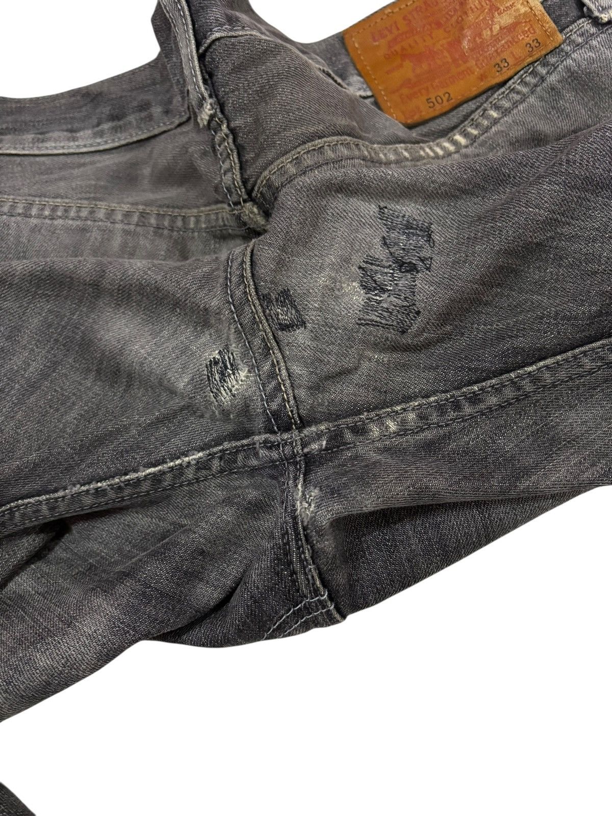 Levi's Vtg Y2k Levis 502 Distressed Jeans Size US 34 / EU 50 - 8 Thumbnail