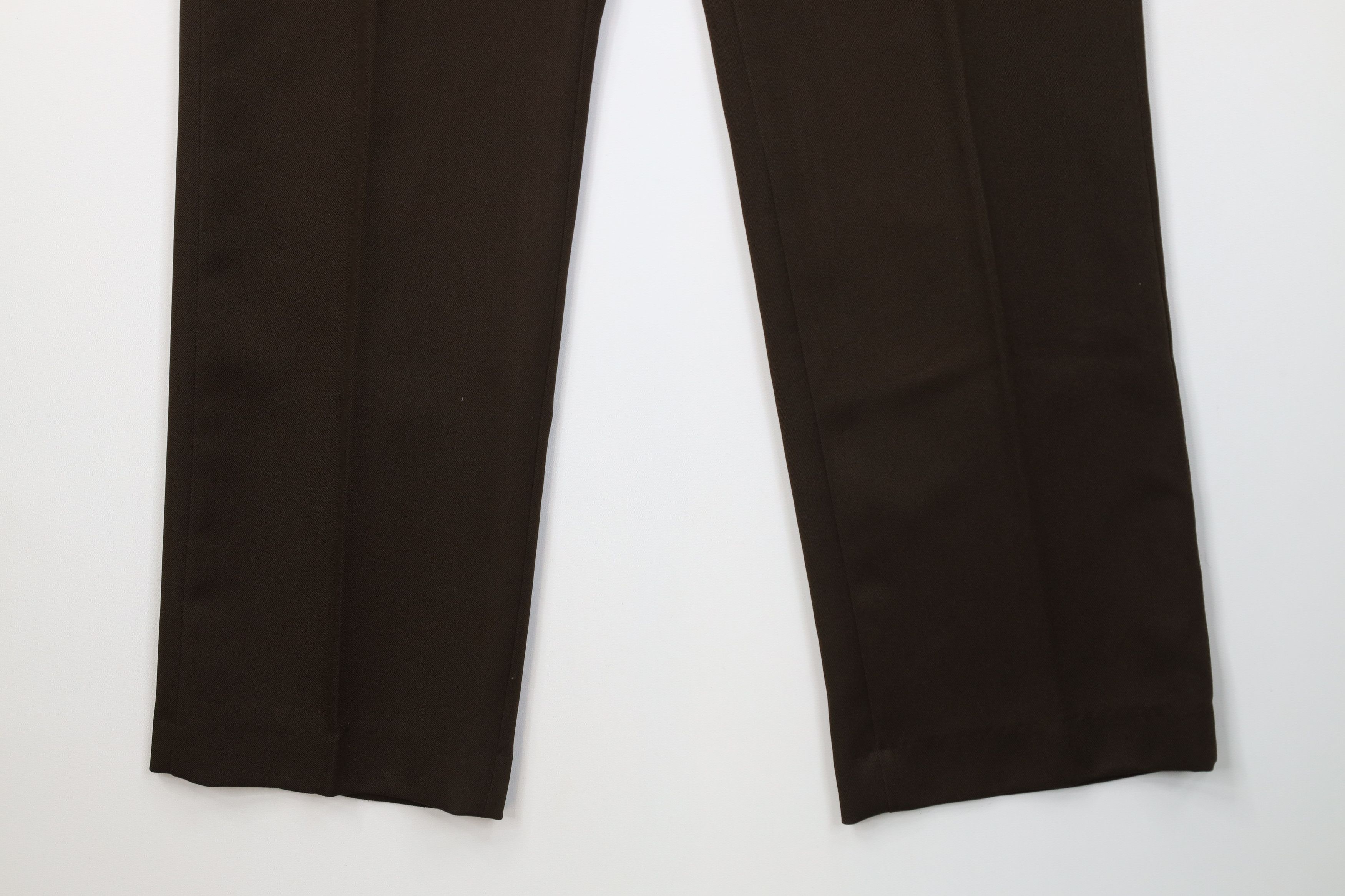 Vintage Vintage 70s Streetwear Knit Flared Chino Pants Brown USA Size US 32 / EU 48 - 4 Thumbnail