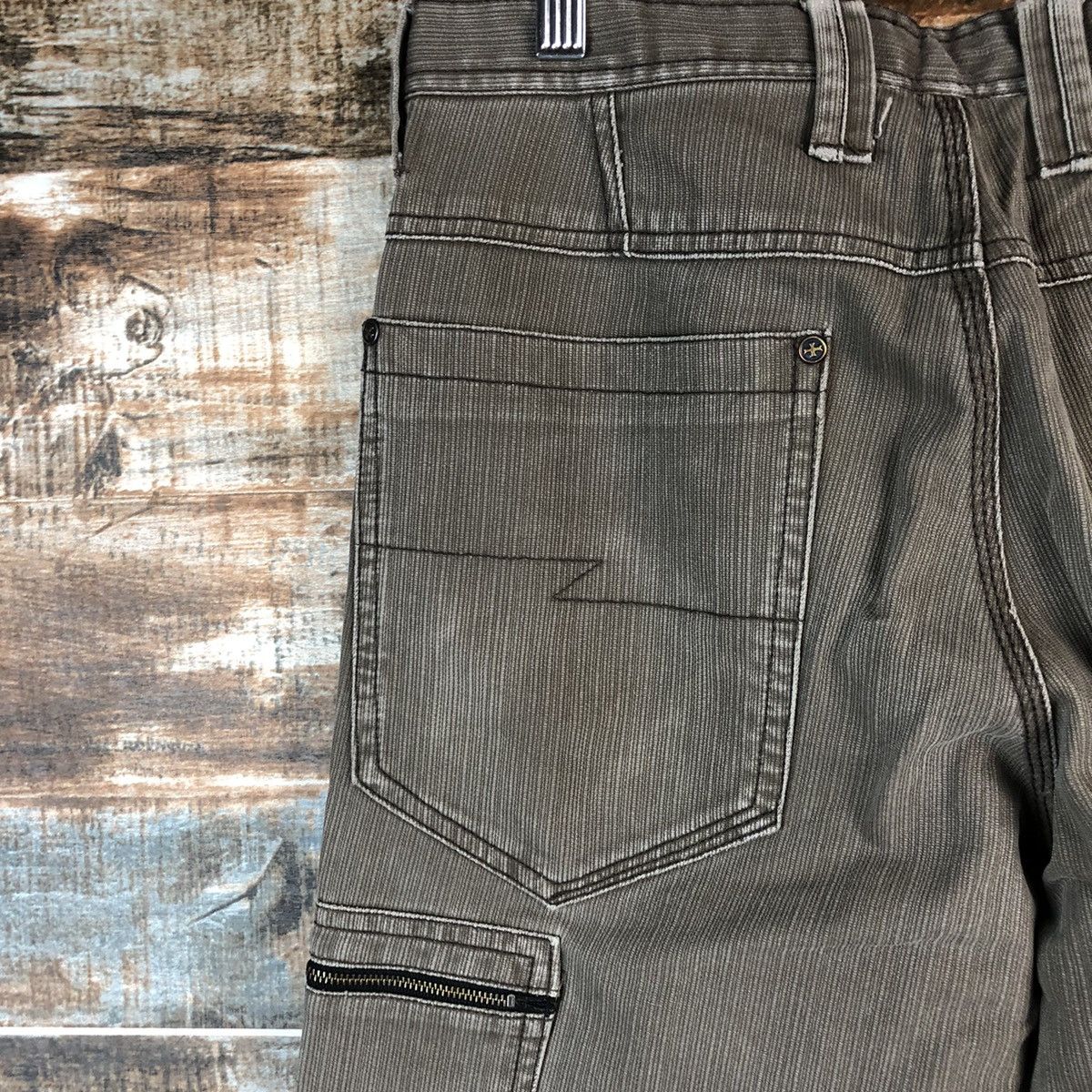Faded Glory × Japanese Brand Dogman Brown Cargo Multipocket Pants #A2528 Size US 31 - 17 Thumbnail